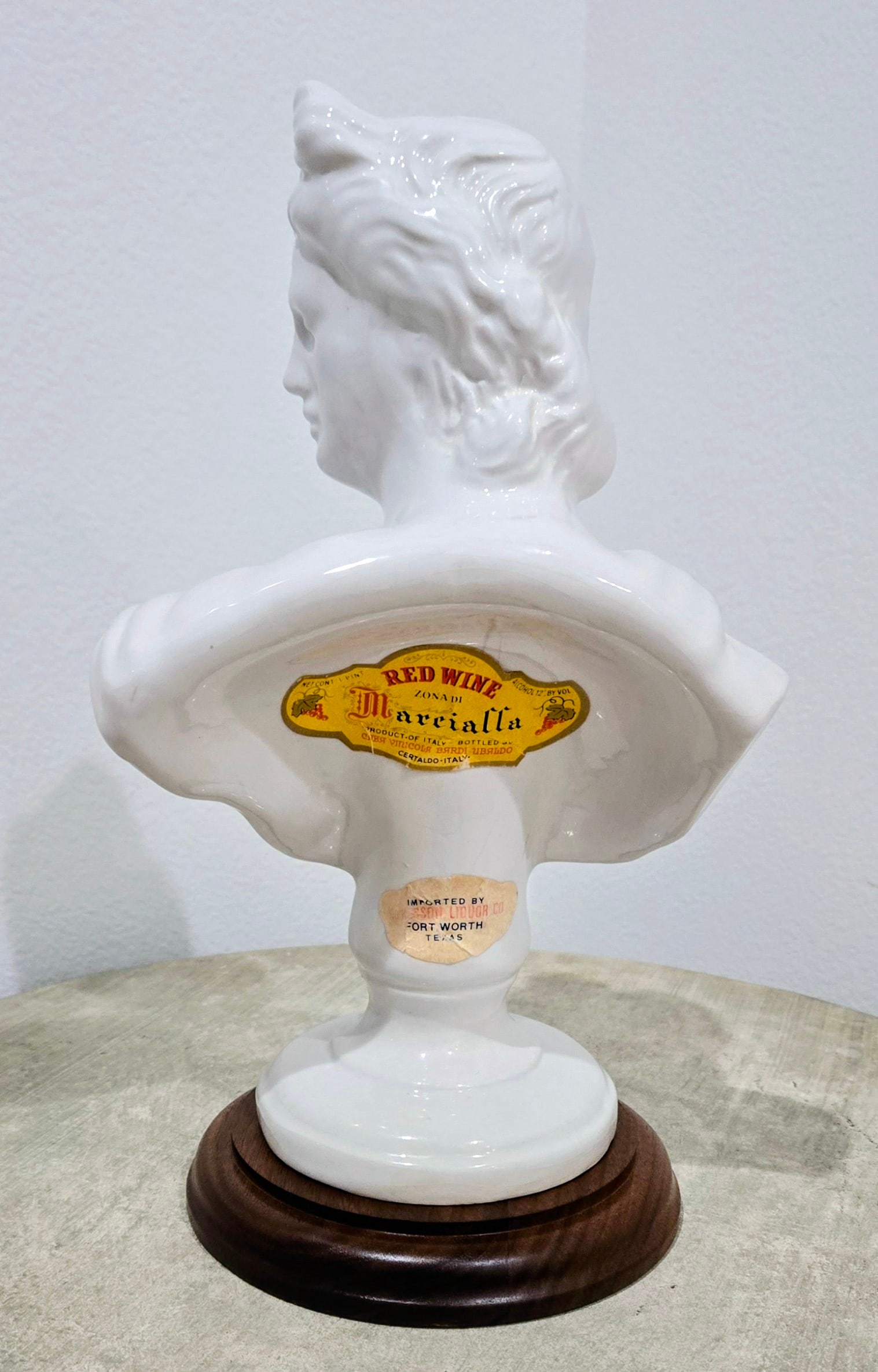 Italian Casa Cameri Marcialla Red Wine Lady Bust Decanter - Fort Worth Import - 6
