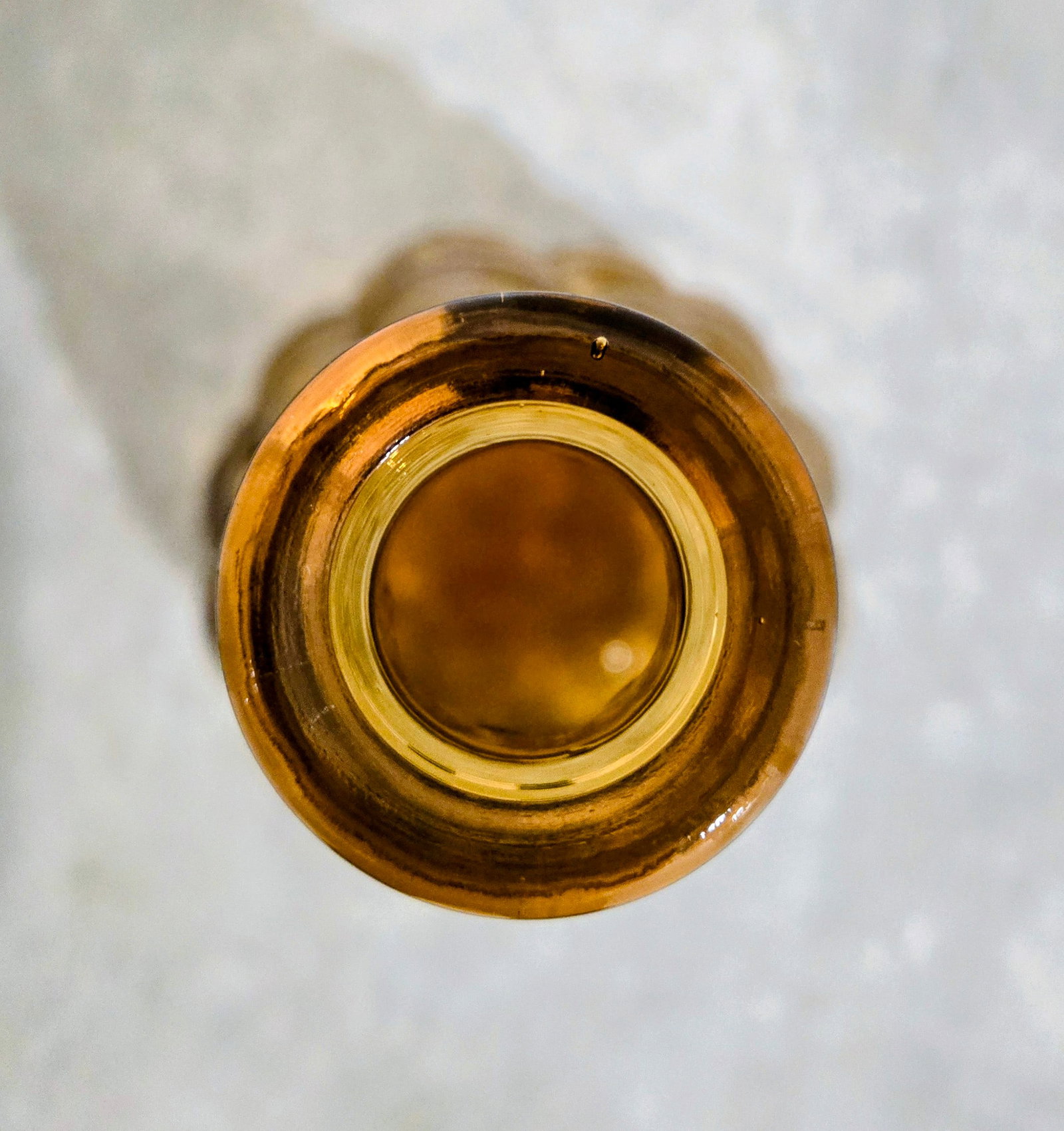 Mid-Century Empoli Italian Amber Bubble Glass Genie Decanter - 5