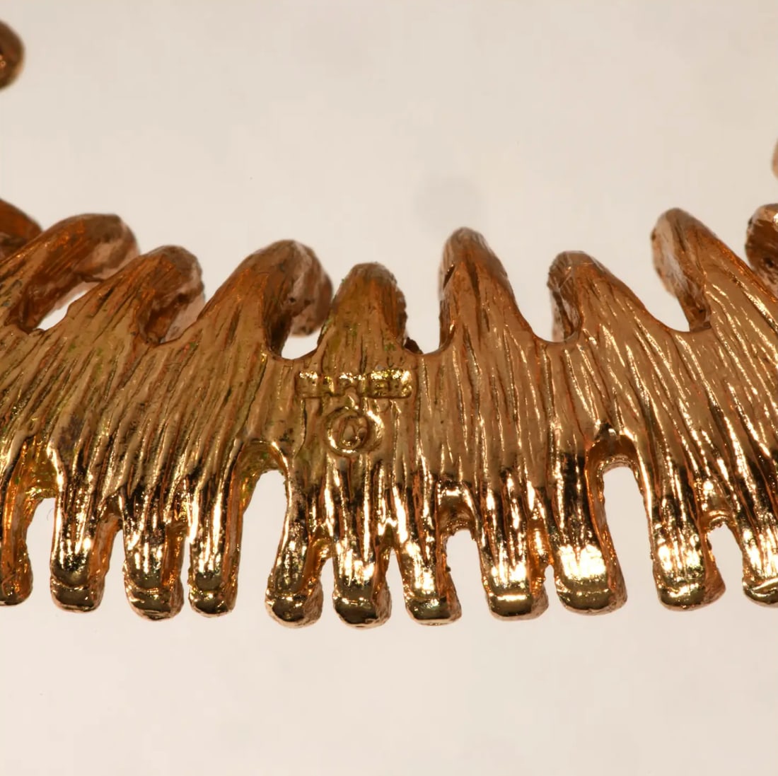 Vintage Napier Brooch Brutalist Gold-Plated Modernist Style - 4