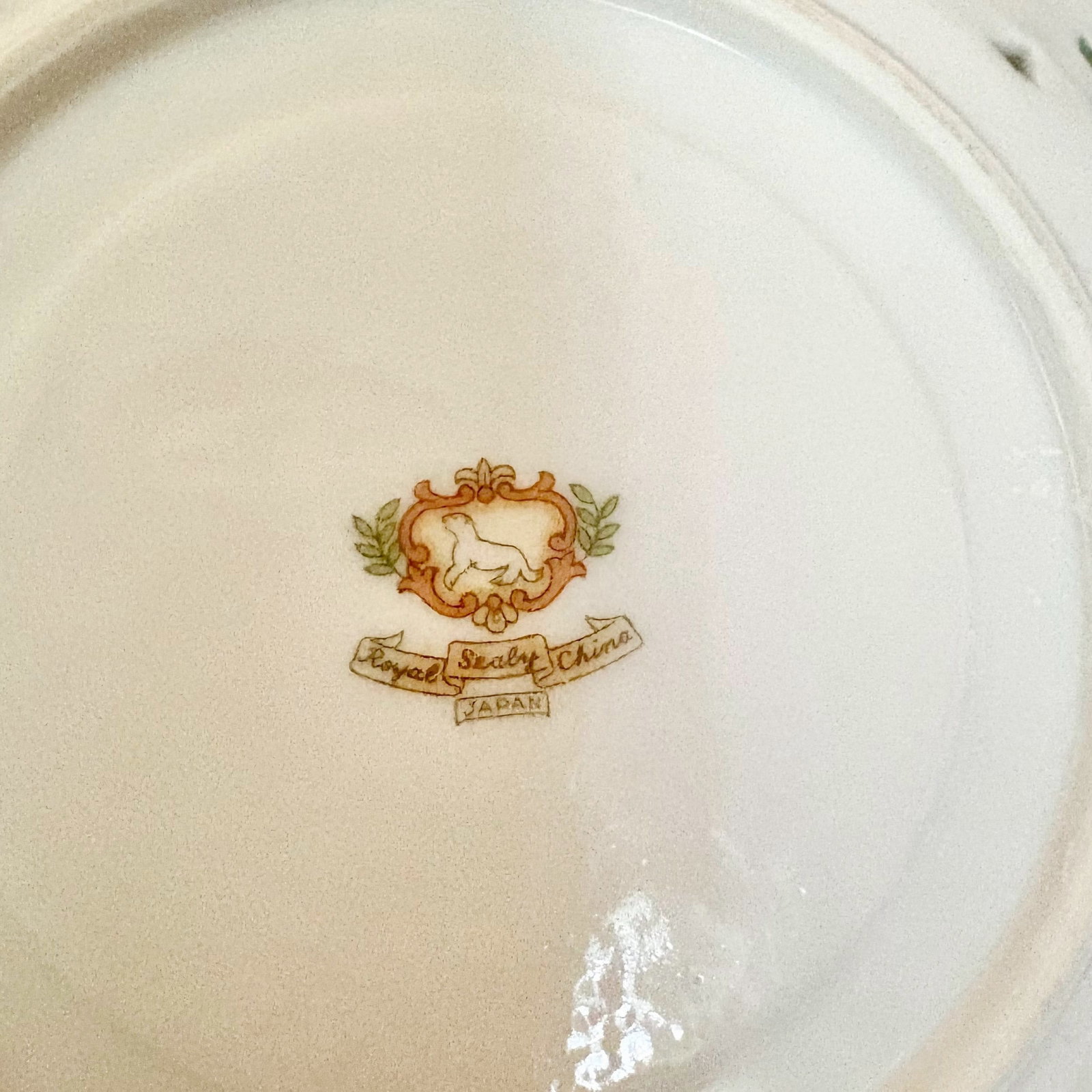 Vintage Royal Sealy Teacup & Saucer: Iridescent Green China With Pink Roses - Sold Individually Per - 8