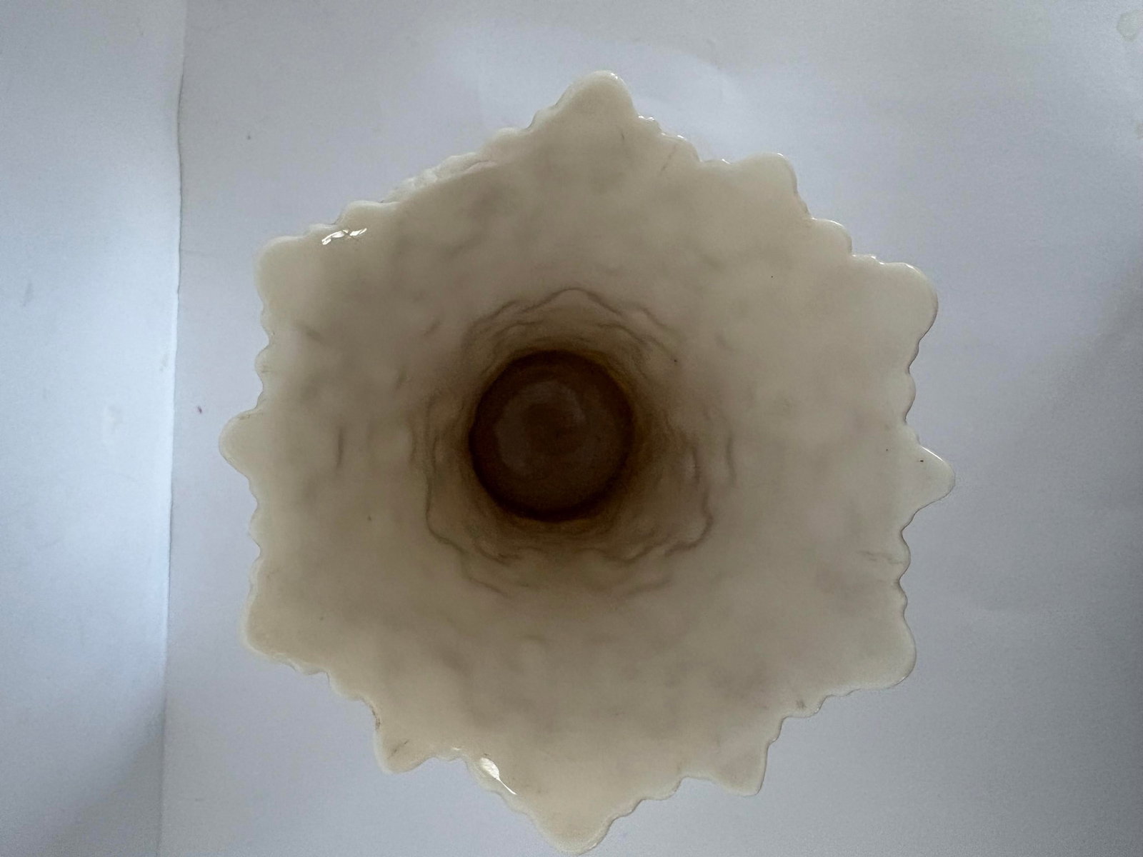 Vintage Lenox Ivory Porcelain Vase With Sculpted Foliate Relief, Usa Neoclassical Decor - 7