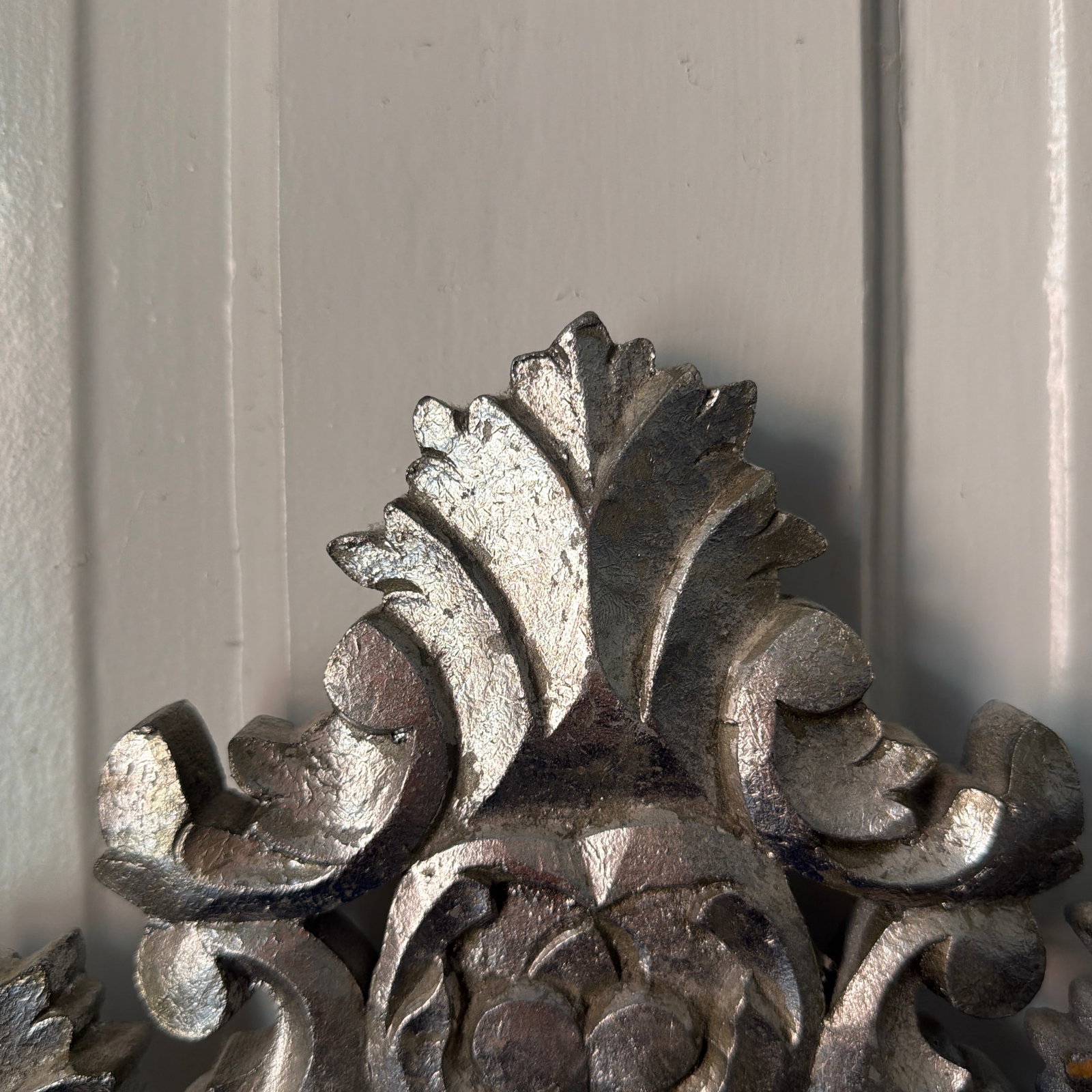 Rococo Silver Leaf Gilded Mirror - 3