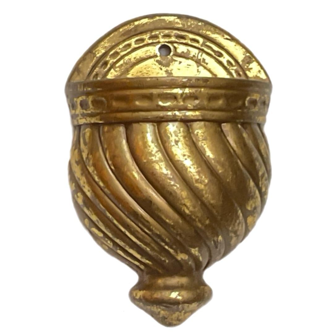 Two Gold Wall Pockets - Opulent Gilded Decor - 3