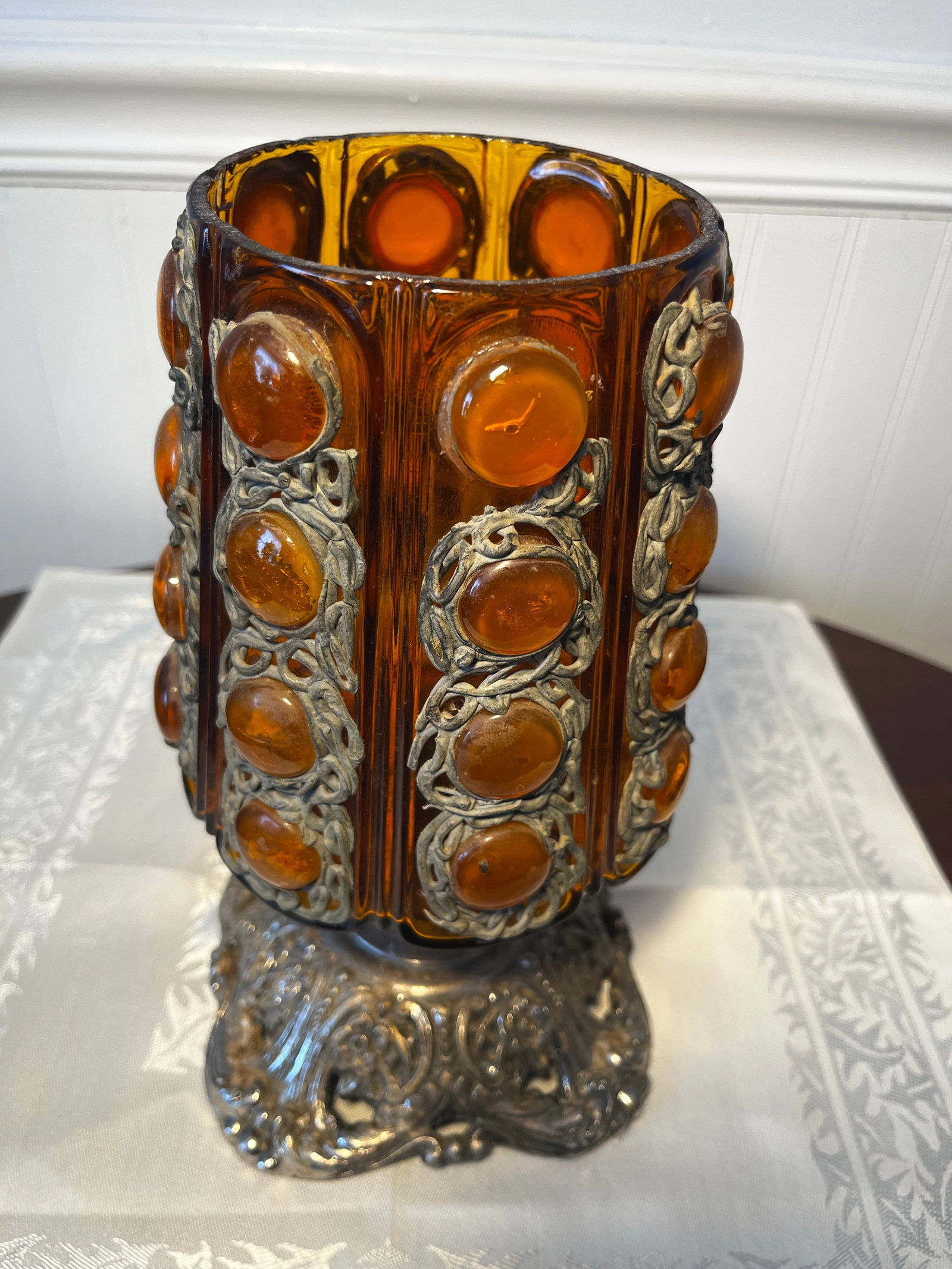 Vintage Mid Century Modern Brutalist Candle Holder - 2