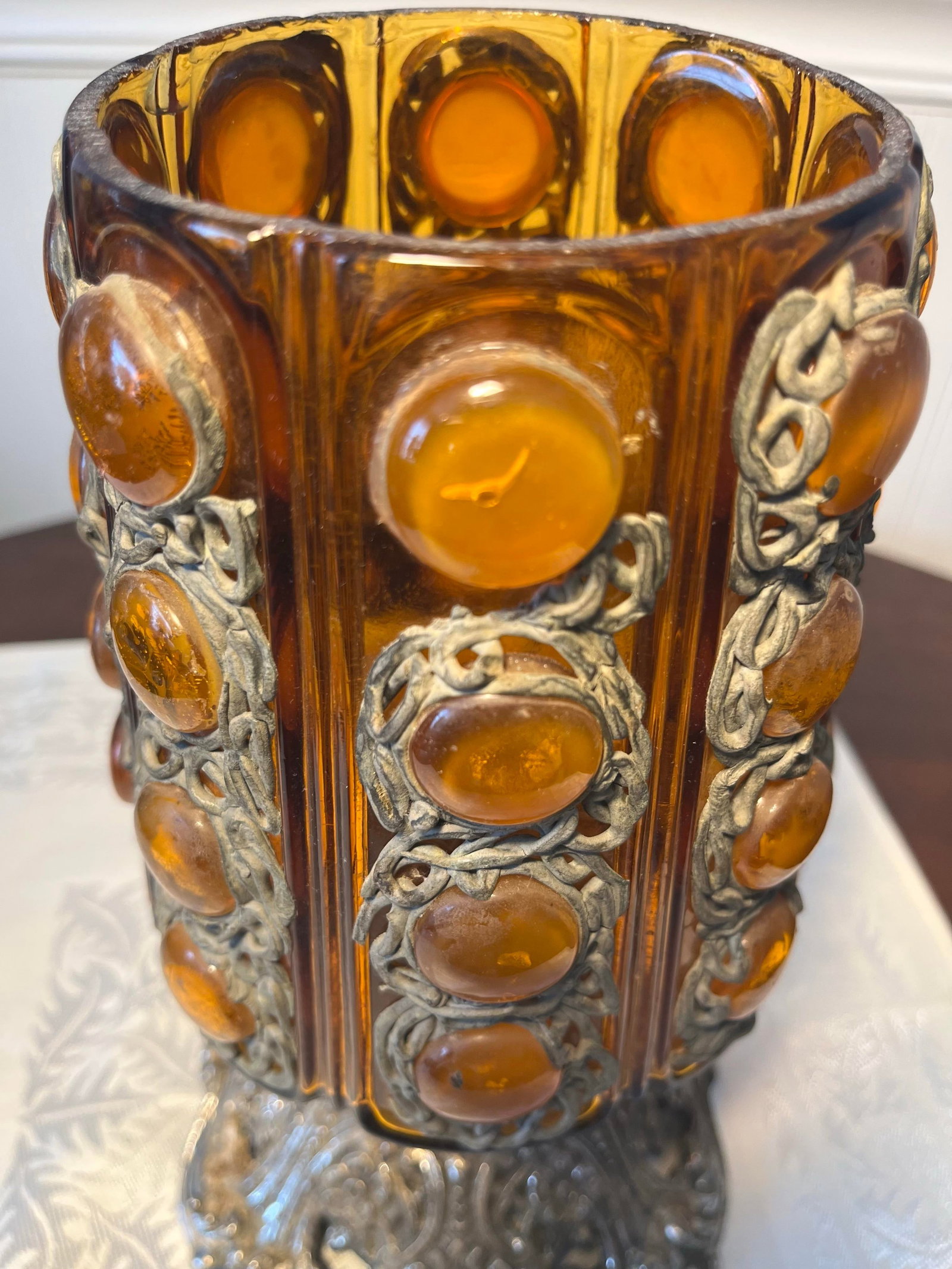 Vintage Mid Century Modern Brutalist Candle Holder - 3