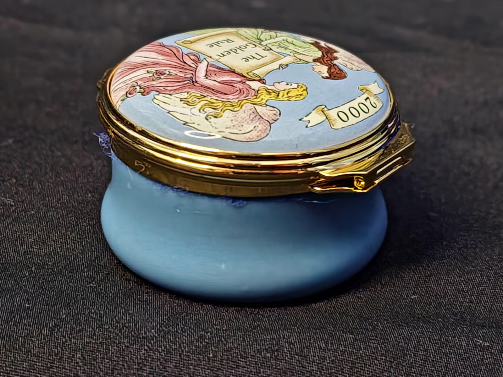 Halcyon Days Trinket Pill Box 2000 the Golden Rule - 5