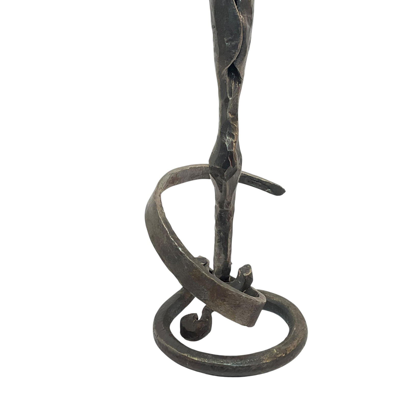 Hand Wrought Iron Calla Lily Candle Holder in the Style of Jack Brubaker - 8