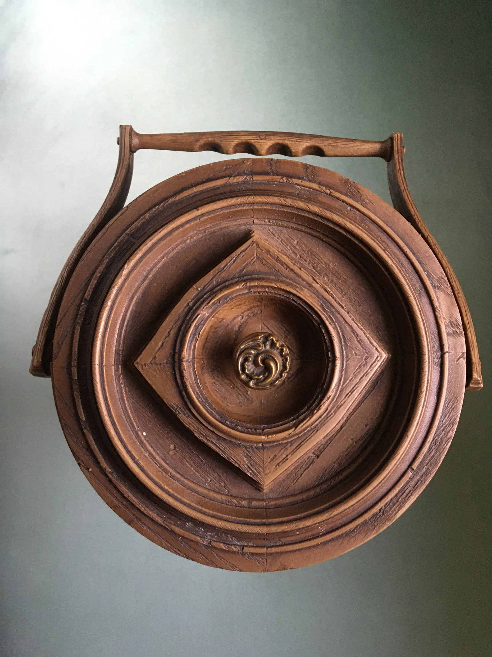 Mid 20th Century Faux Wood Ice Bucket - 5