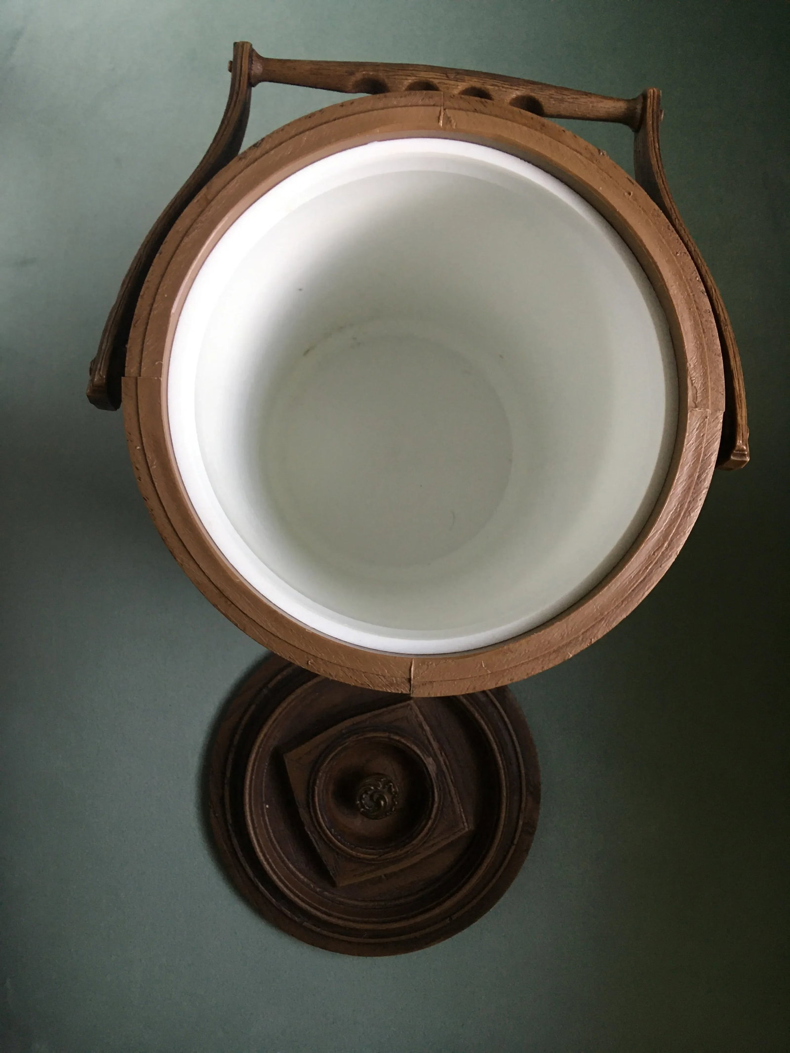 Mid 20th Century Faux Wood Ice Bucket - 6