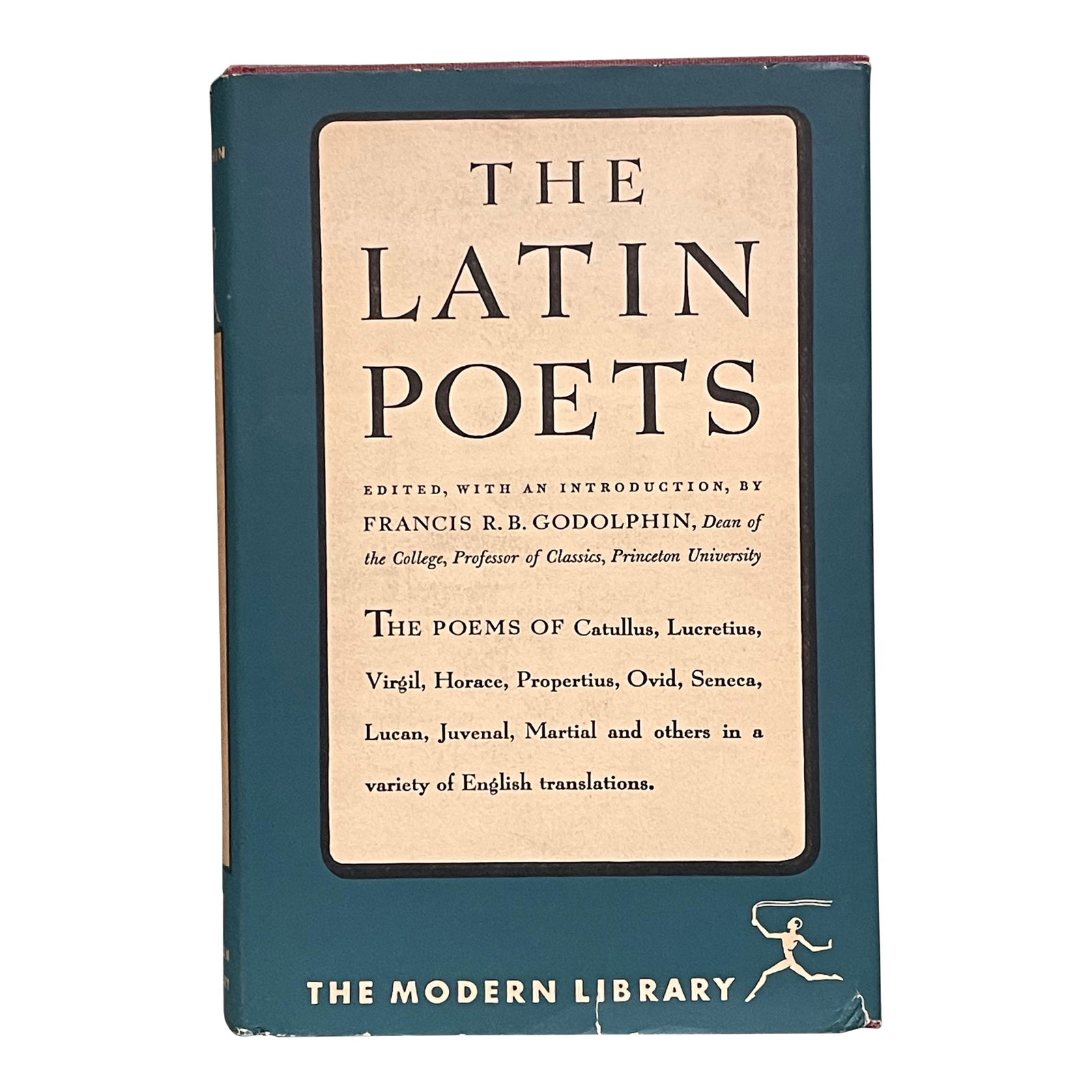 "The Latin Poets" Modern Library Edition Hardcover Book: A 1949 modern library cloth-bound edition of "The Latin Poets" EDITED, WITH AN INTRODUCTION, BY FRANCIS R.B. GODOLPHIN, Dean of the College, Professor of Classics, Princeton University. Ships within