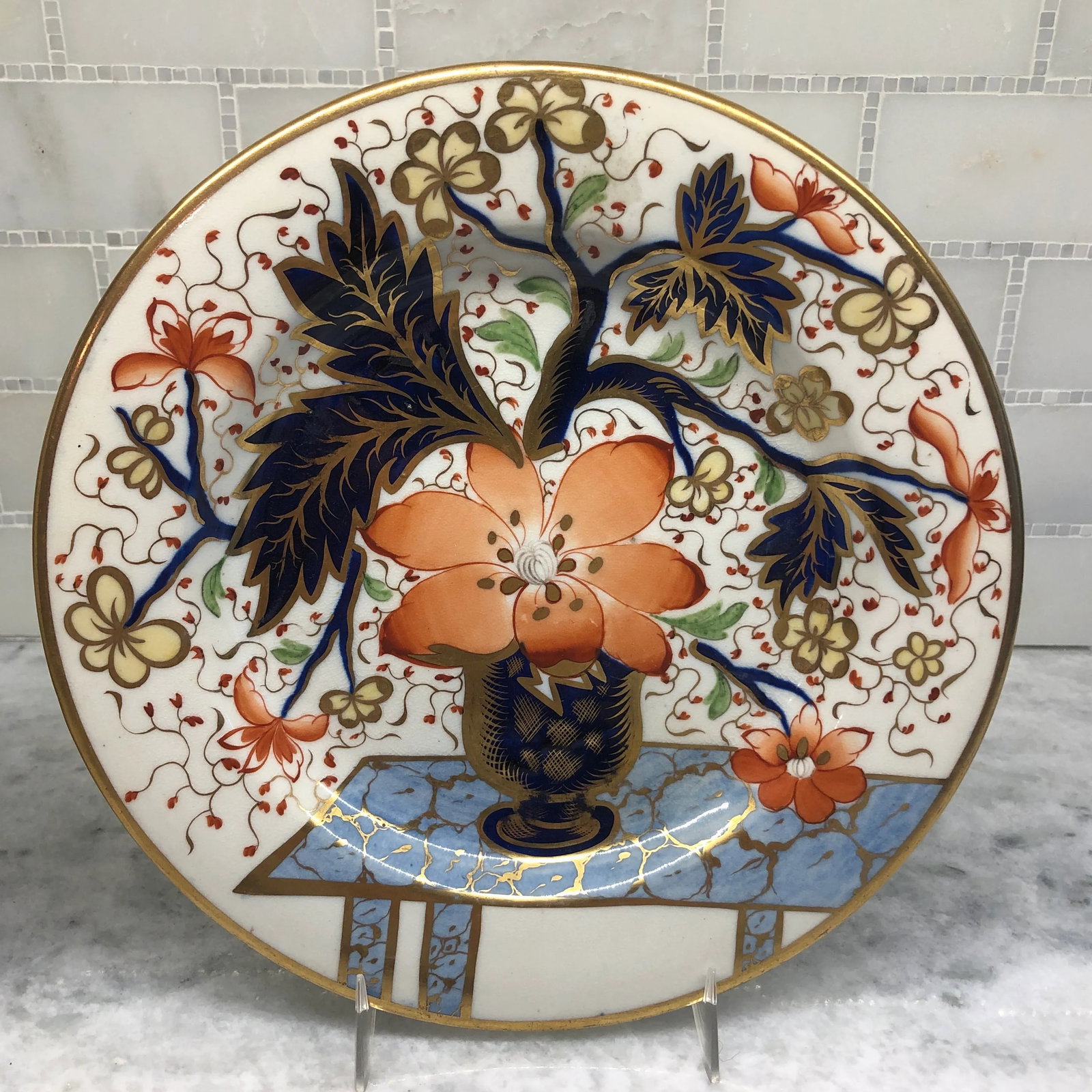 Antique Davenport Porcelain Plates- a Pair - 3