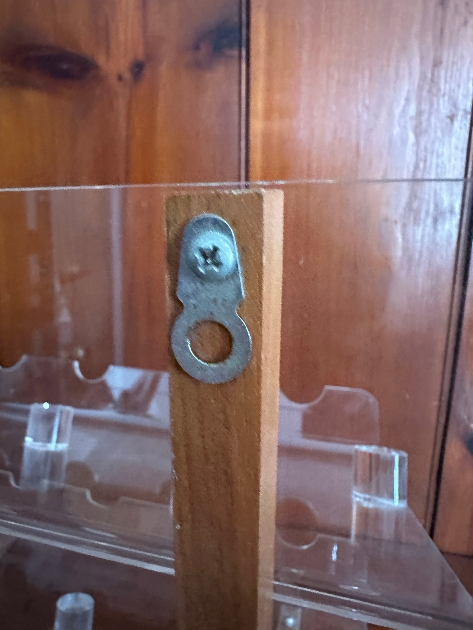 Vintage Lucite and Wood Wine Rack, 1980s Modern Minimalist 8 Bottle Bar Display - 11