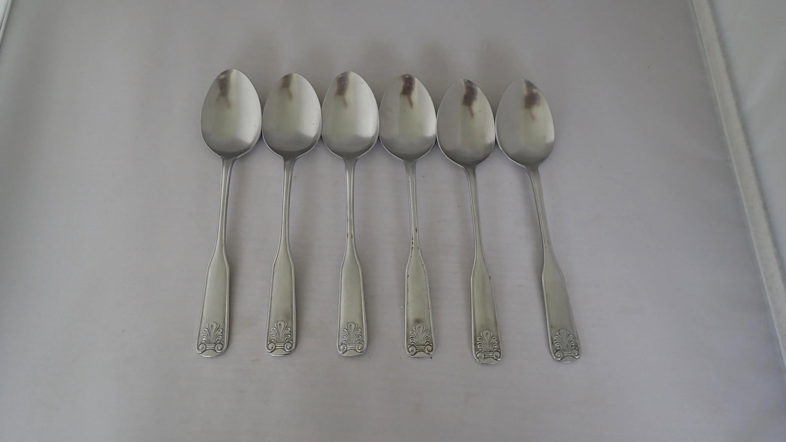 Shell Design Stainless Steel Table Spoons- Set of 6 - 2