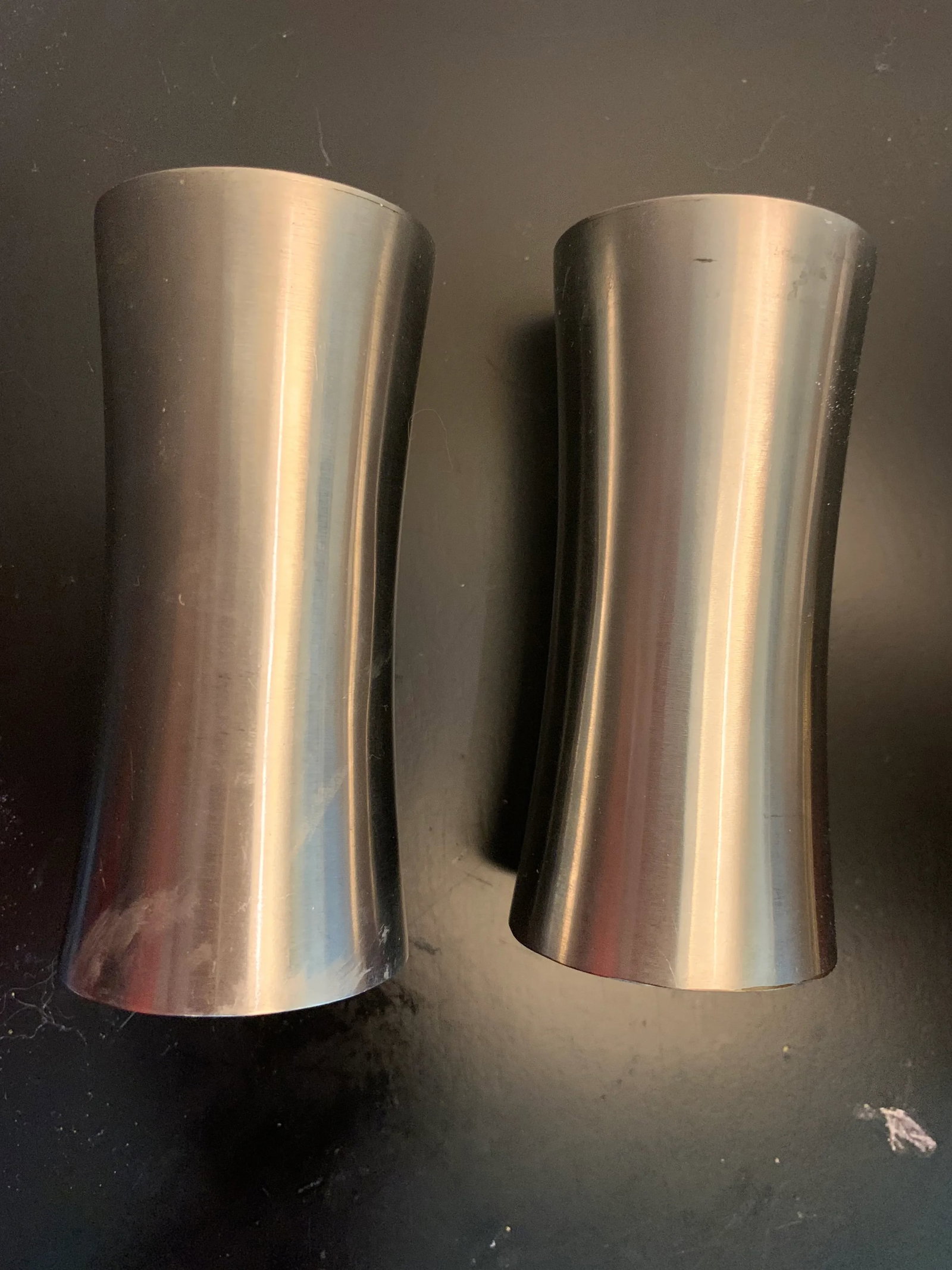 Mid Century Modern Stainless Steel Salt and Pepper Shakers From Sweden- a Pair - 2