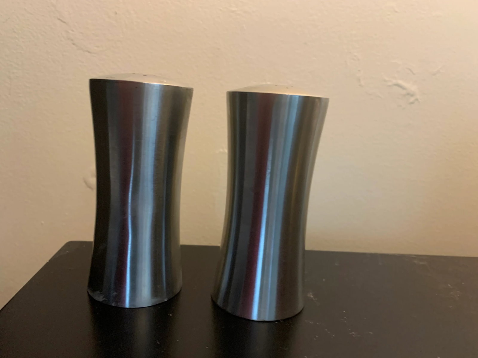 Mid Century Modern Stainless Steel Salt and Pepper Shakers From Sweden- a Pair - 3