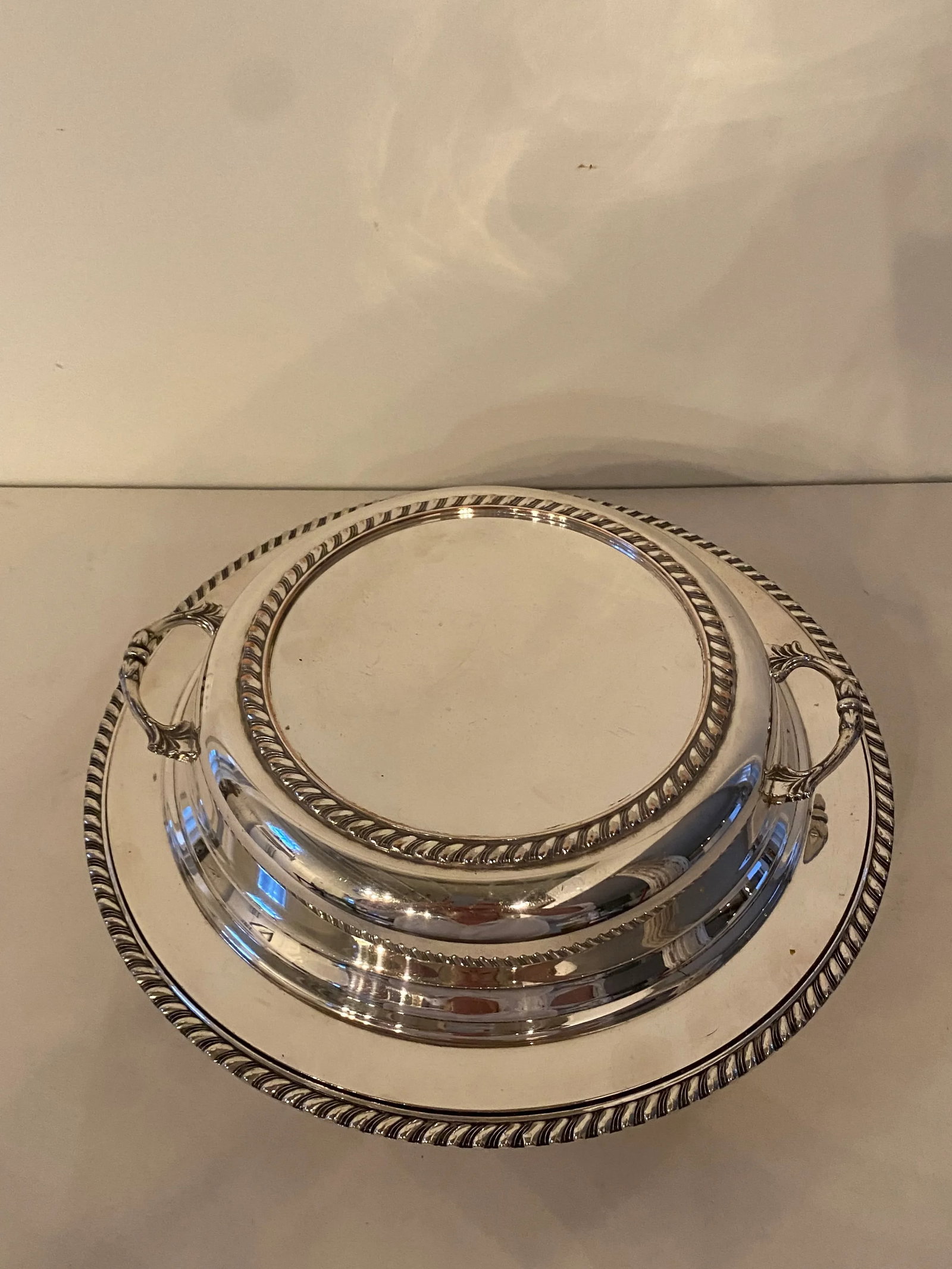 Vintage Large Silverplate Covered Entree Dish - 3