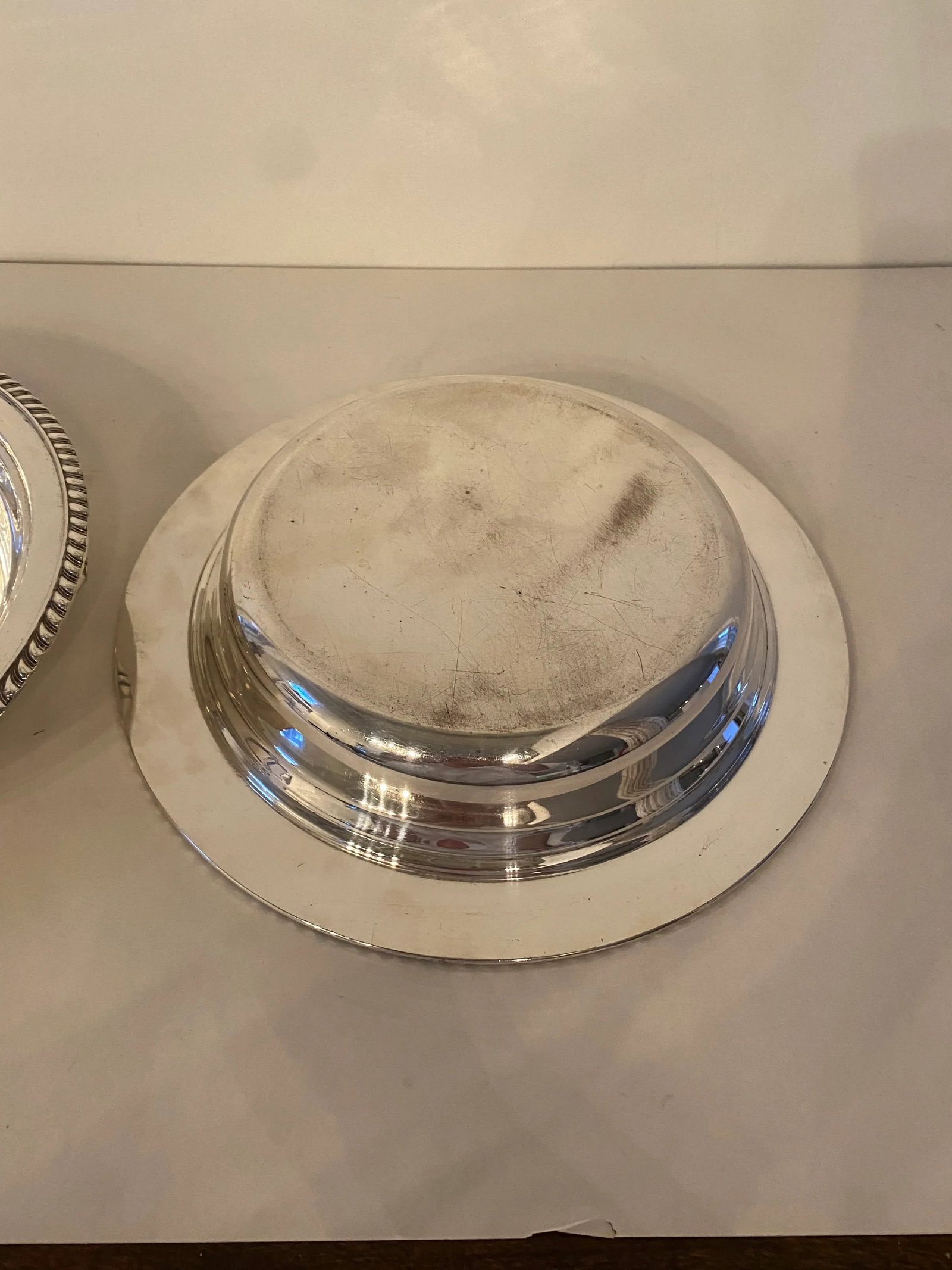 Vintage Large Silverplate Covered Entree Dish - 7