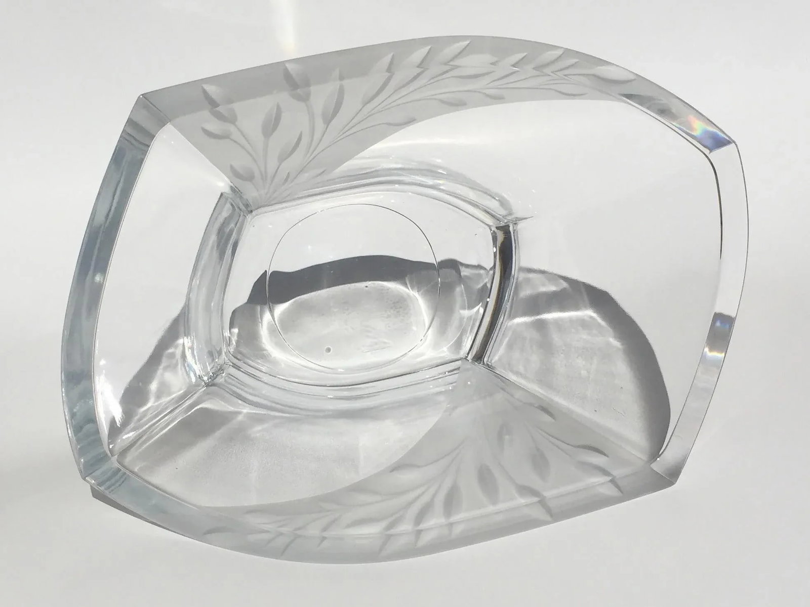 1990s Shannon Lead Crystal Display Bowl - 2