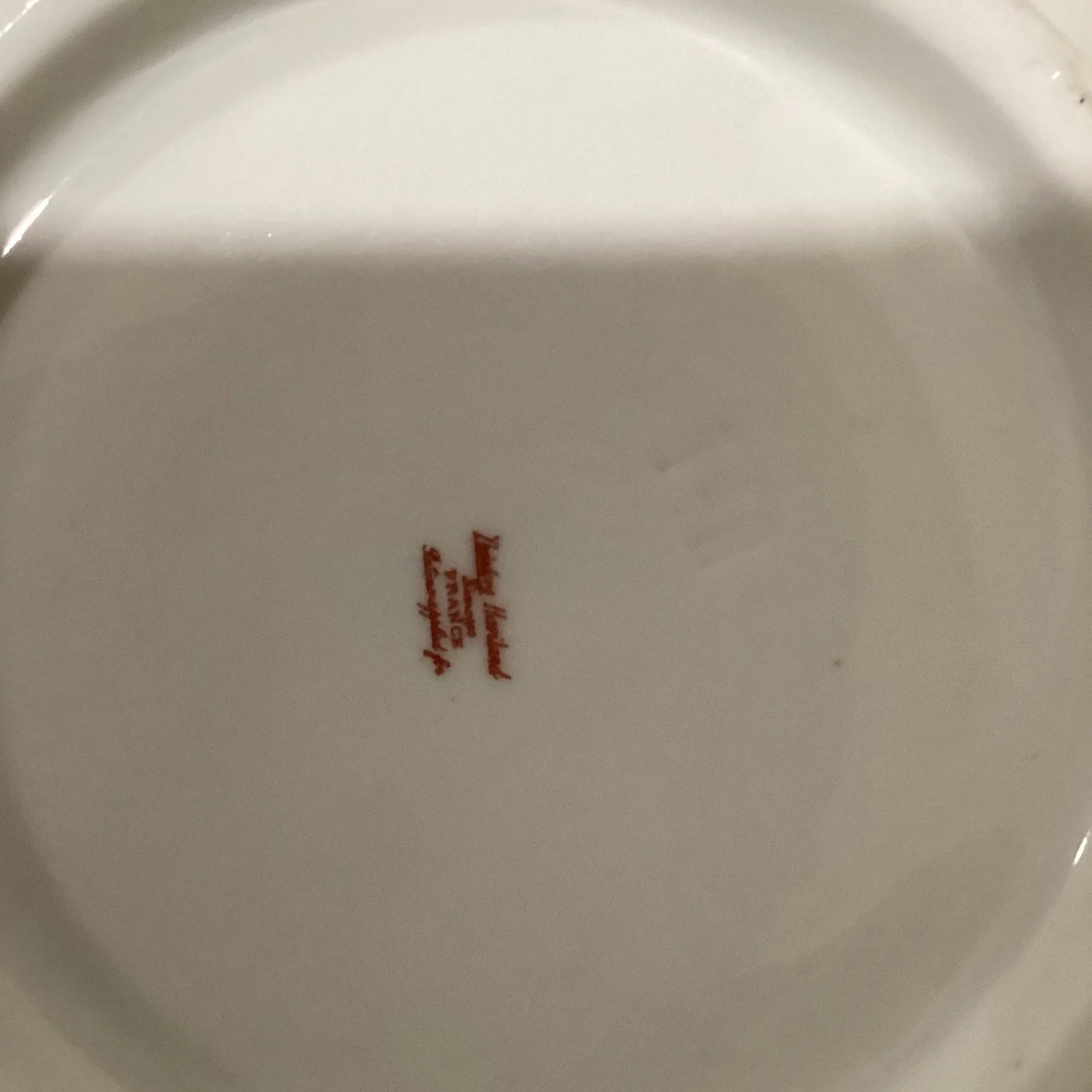 Antique Htf Theodore Haviland Limoges France Covered Serving Dish with Gold Accents - 7