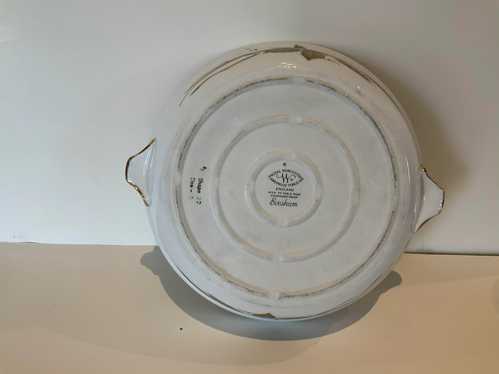 1960s Royal Worcester Evesham Lidded Casserole - 2