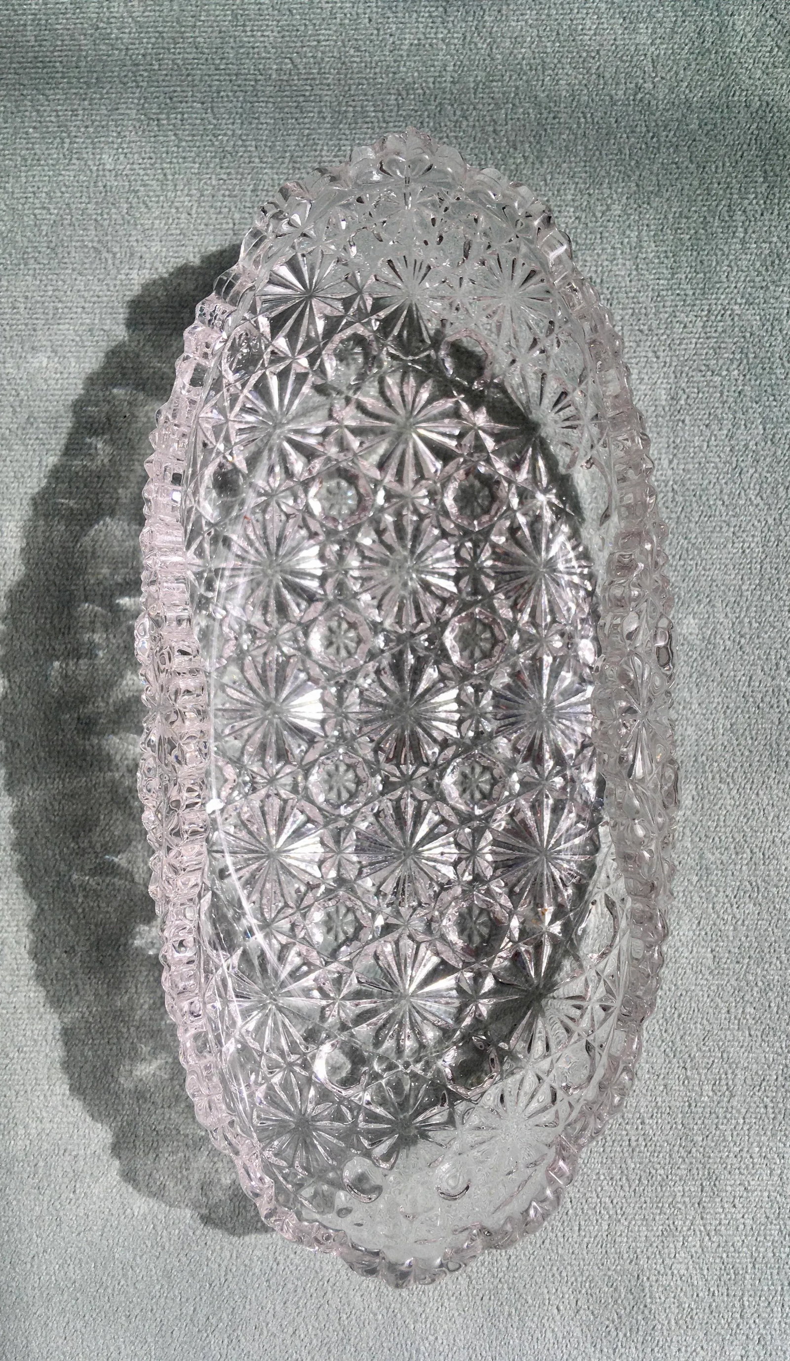 Early 20th Century Daisy Button Pattern Trinket Dish - 3