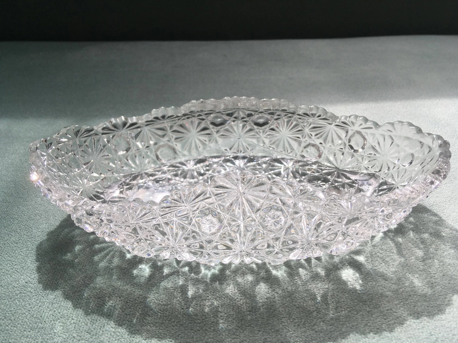 Early 20th Century Daisy Button Pattern Trinket Dish - 7