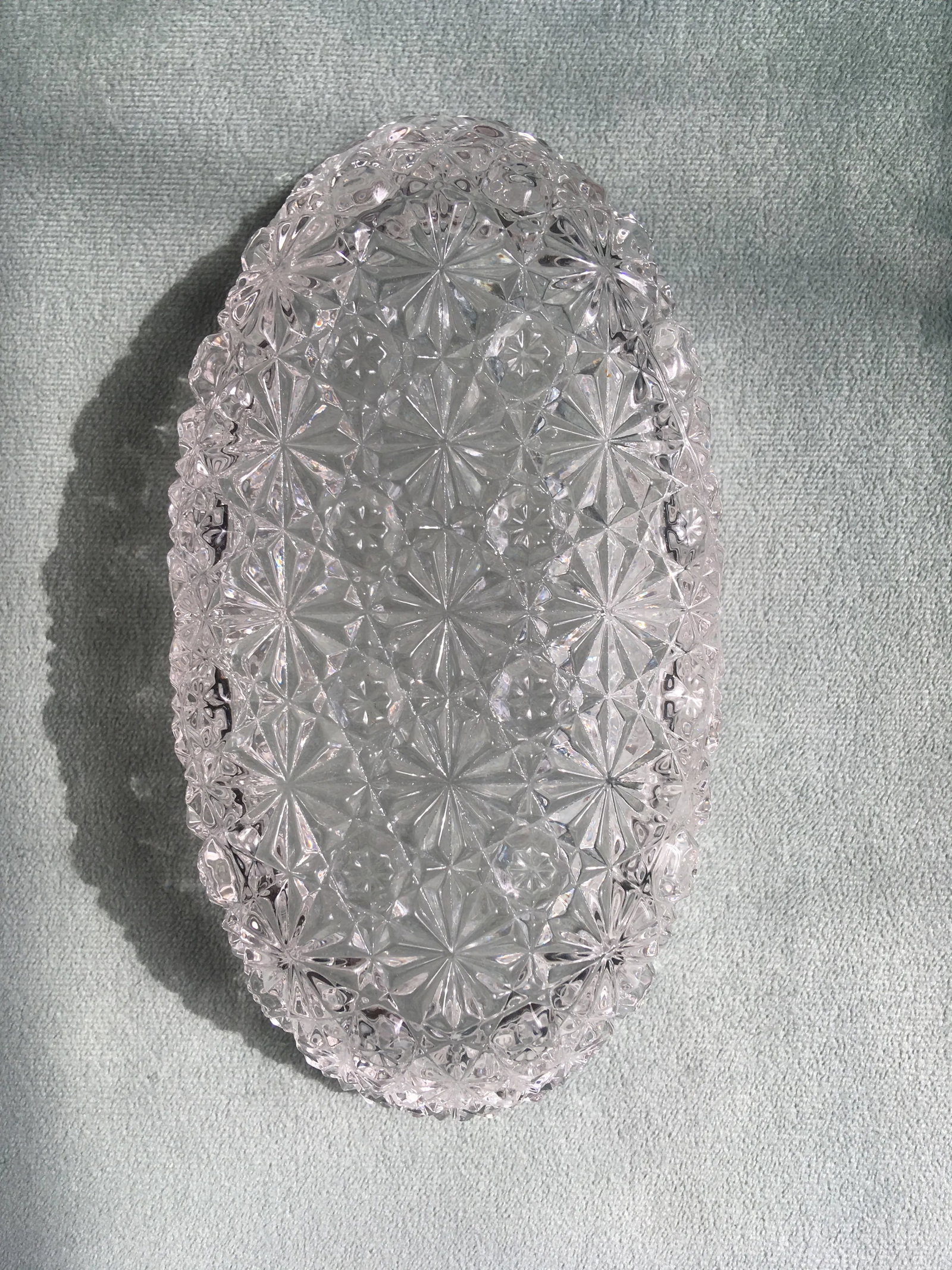 Early 20th Century Daisy Button Pattern Trinket Dish - 8