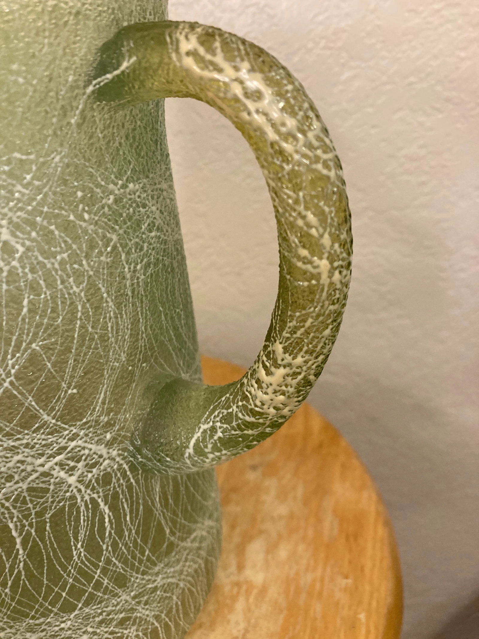 1960s Color Craft Green Spaghetti String Pitcher - 5