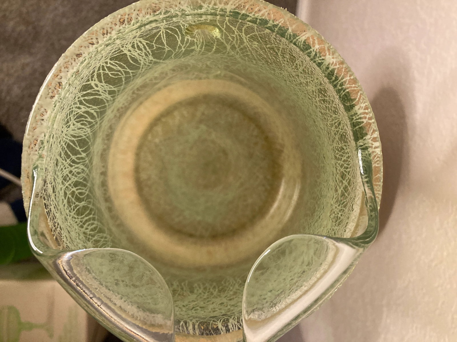 1960s Color Craft Green Spaghetti String Pitcher - 6