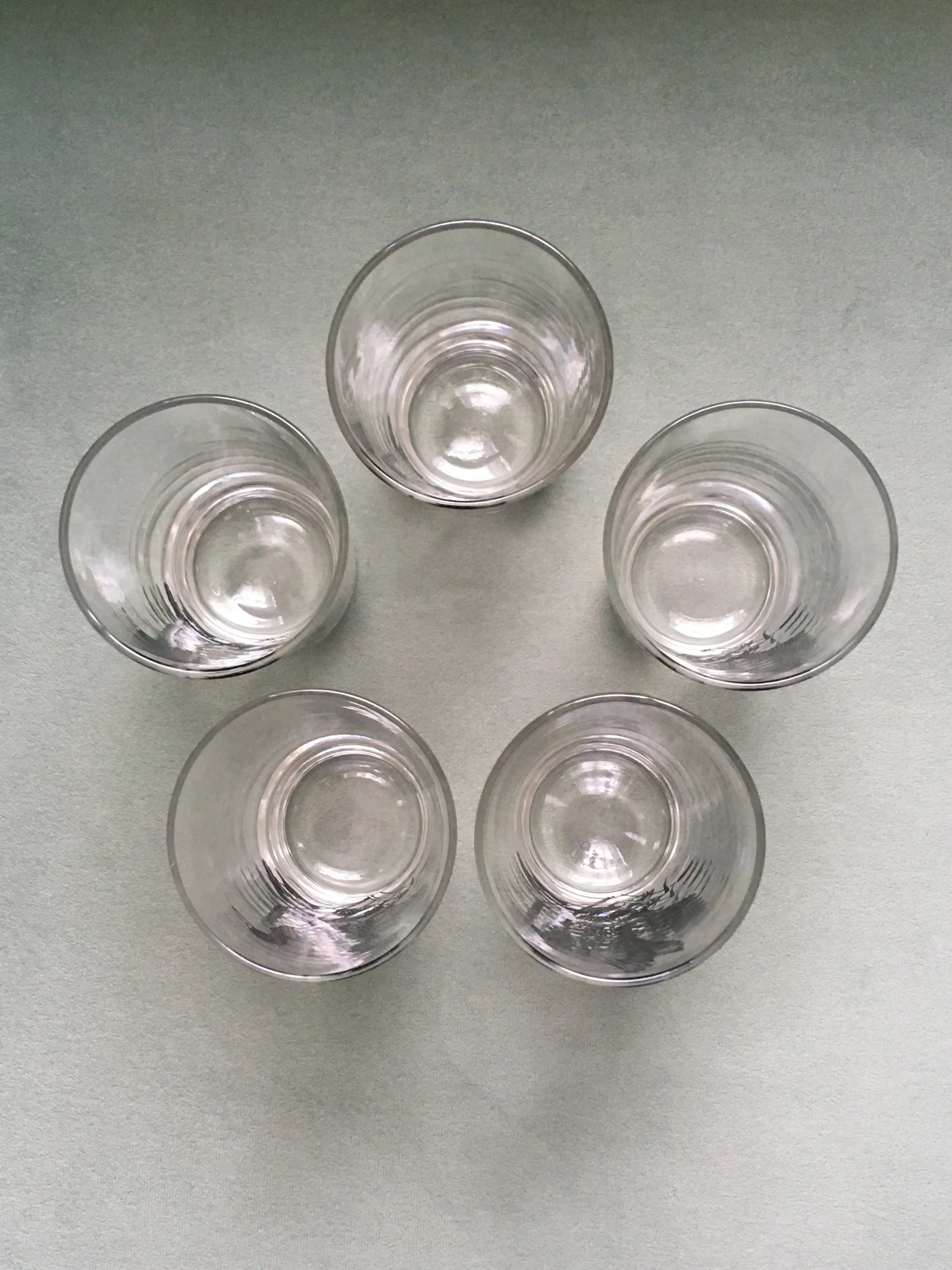 1960's Libbey Black Duck Pressed Glass Tumblers- Set of 5 - 6