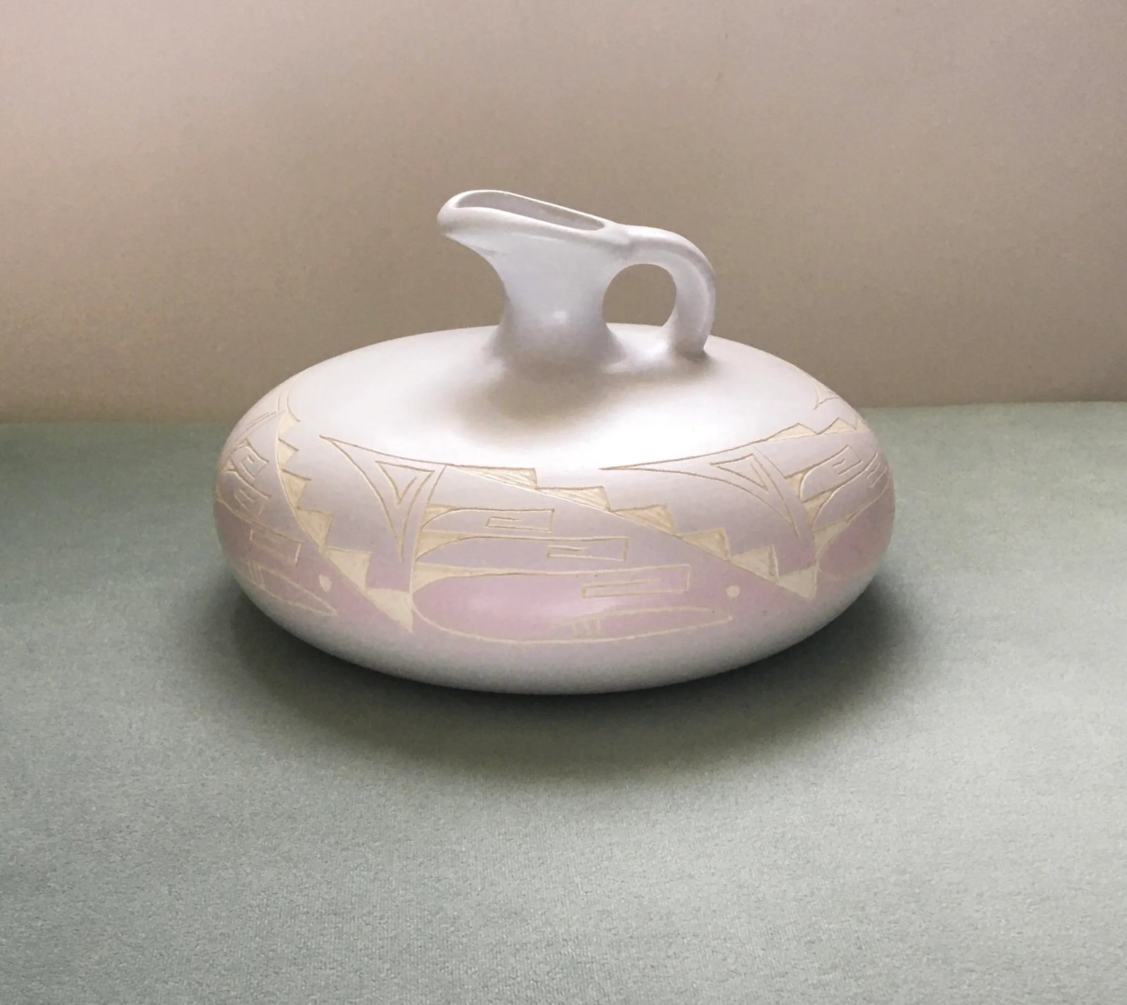 1980's Southwestern Pastel Decorative Jug - 2