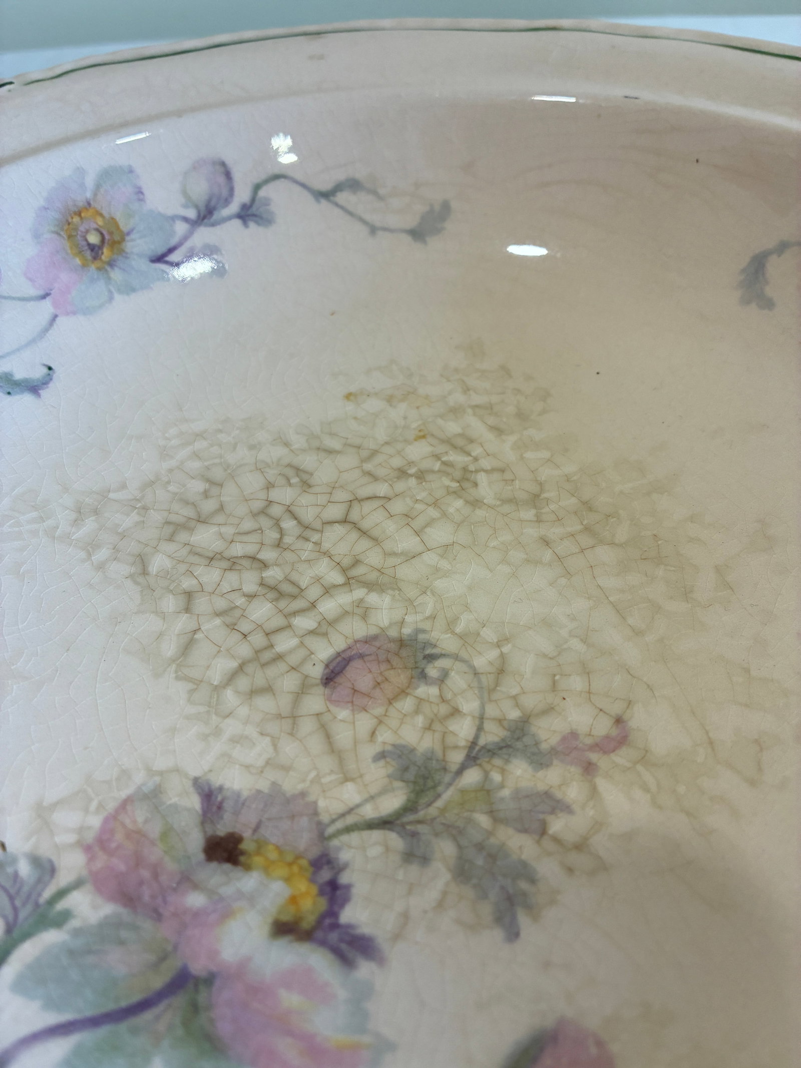 Early 1900's Steubenville Rose Dawn Pink Serving Dish With Lid - 11