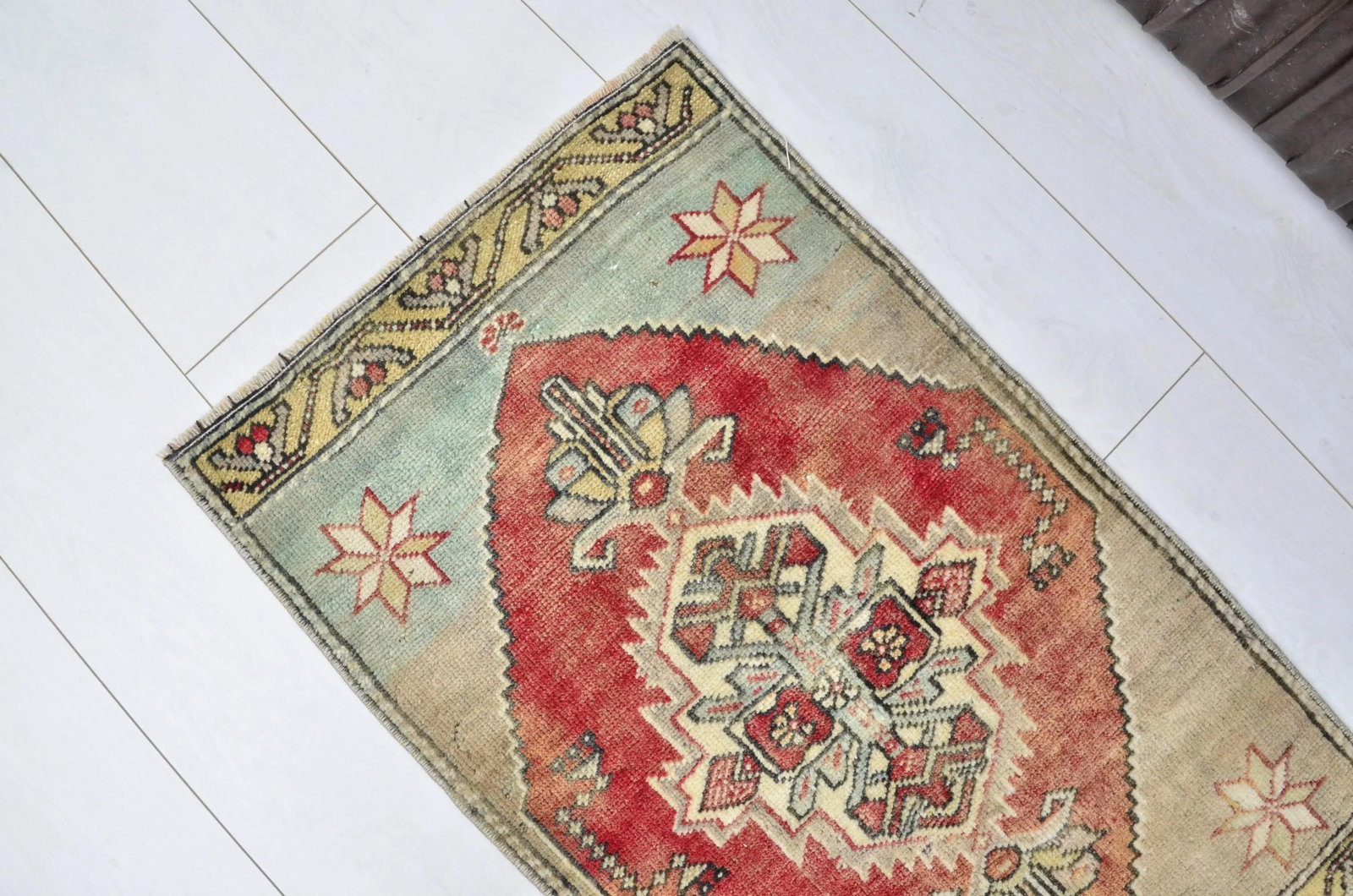 1960s Oushak Nomadic Handmade Small Rug - 3