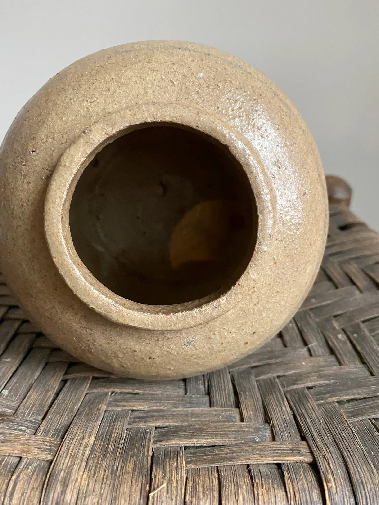Late 19th Century Salt Glaze Primitive Vase - 3