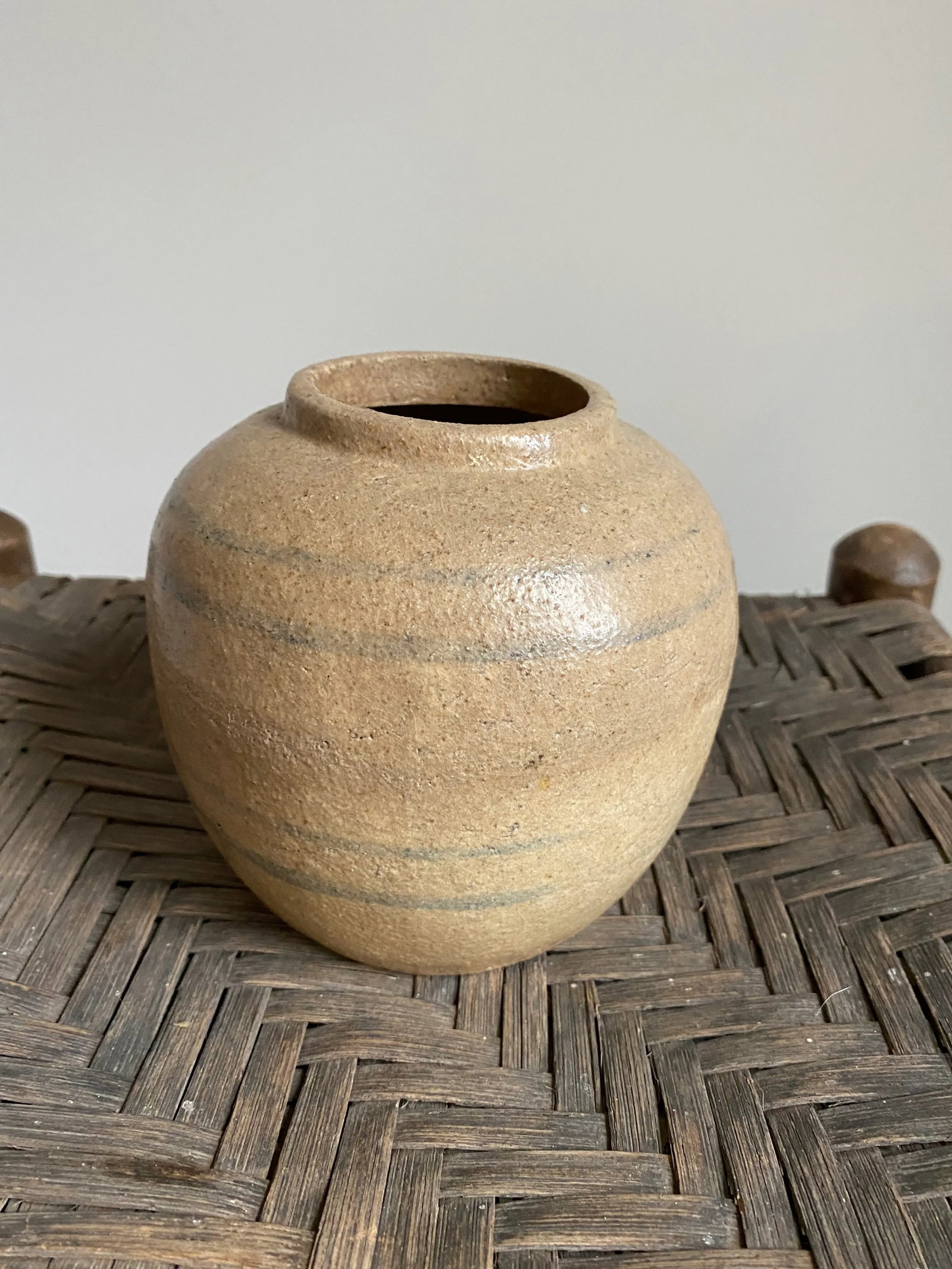 Late 19th Century Salt Glaze Primitive Vase - 5