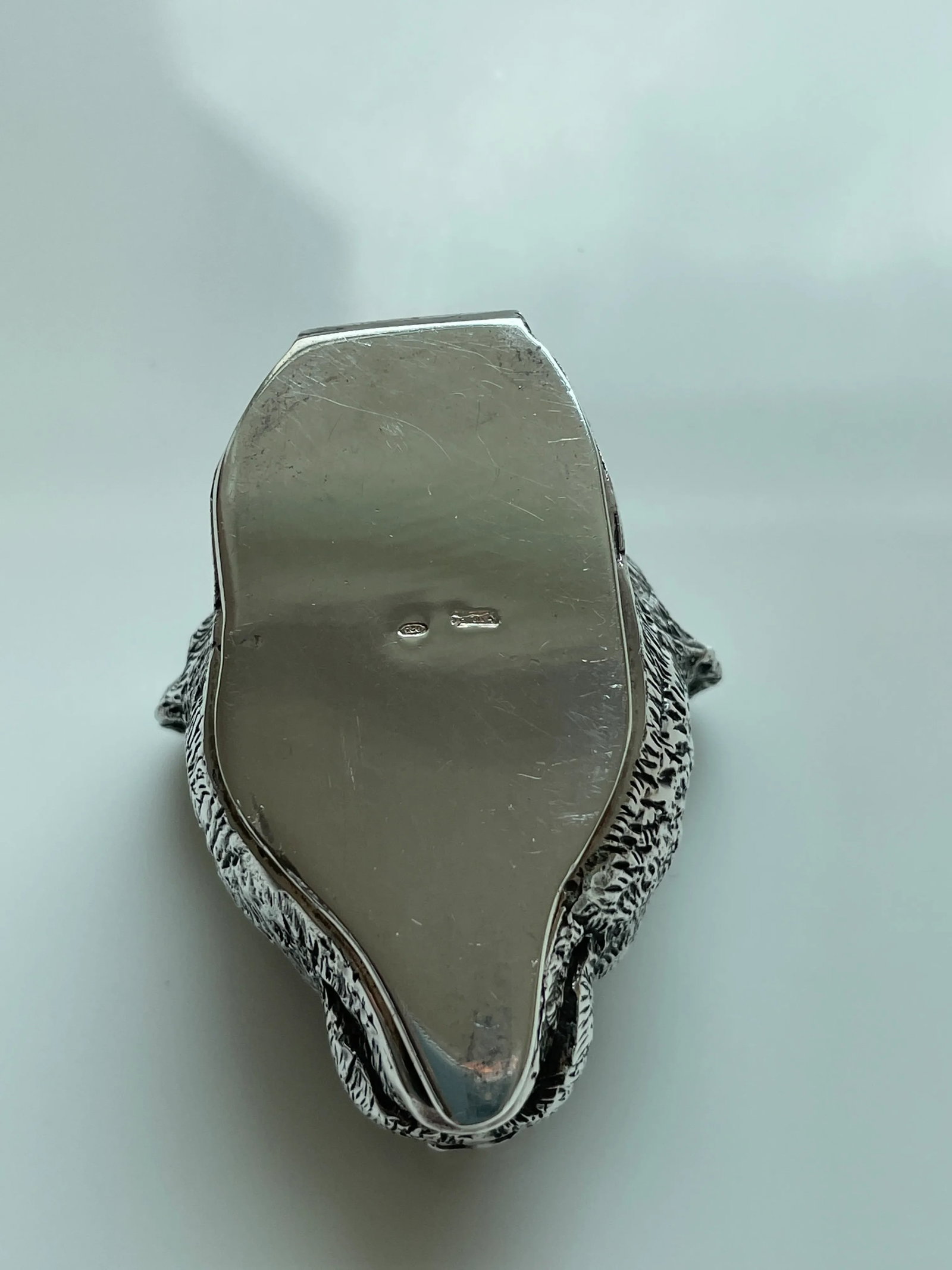 1940s Sterling Silver Panther Match Safe - 7