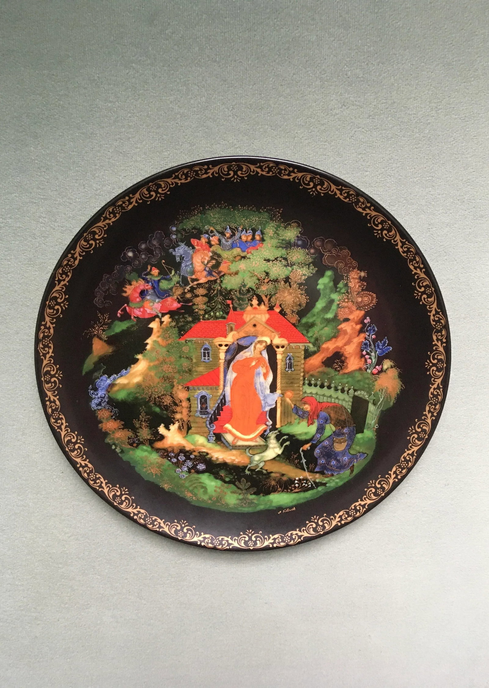 Vintage Tianex Fairytale Themed Decorative Plates- Set of 3 - 7