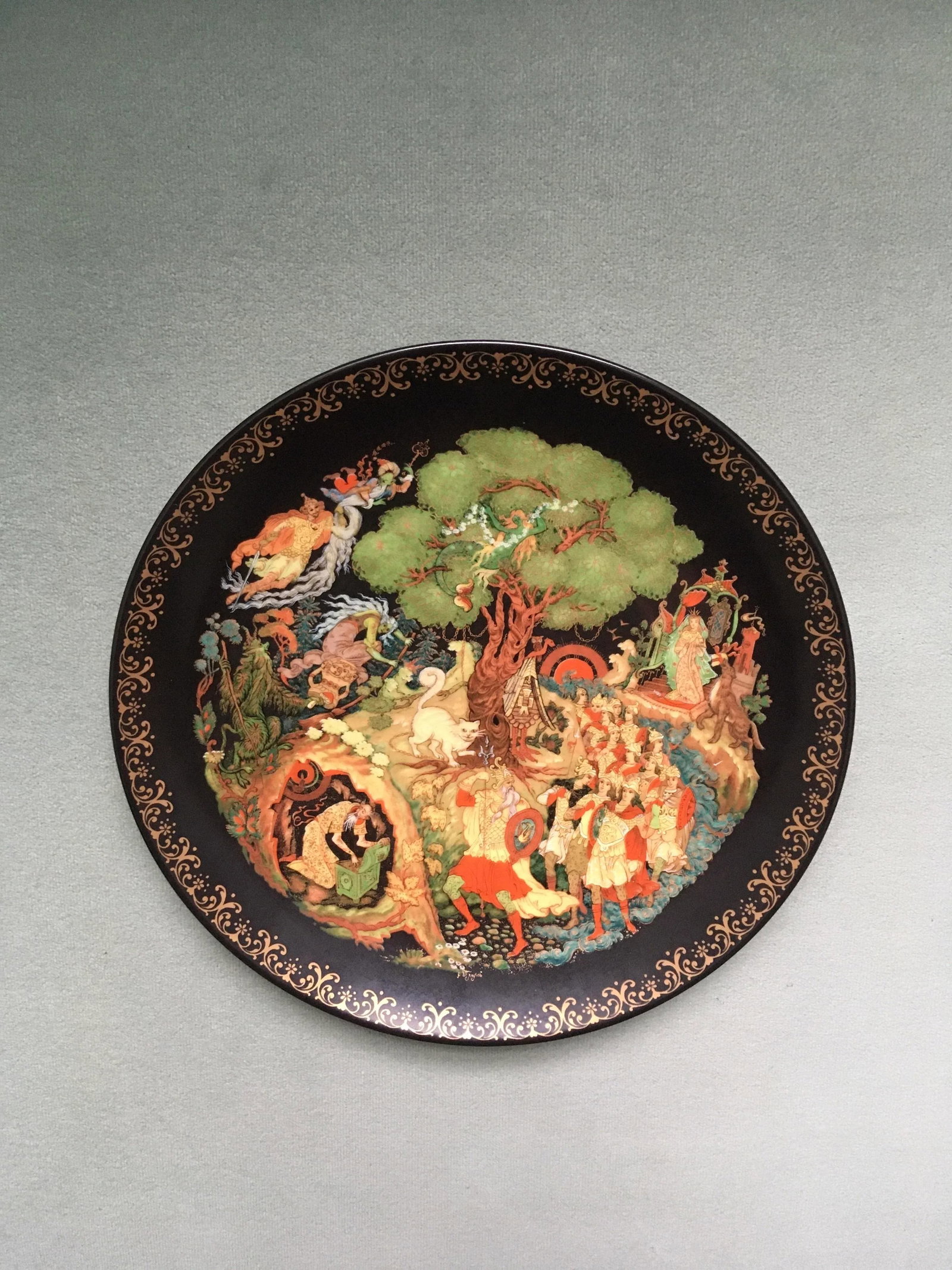 Vintage Tianex Fairytale Themed Decorative Plates- Set of 3 - 9