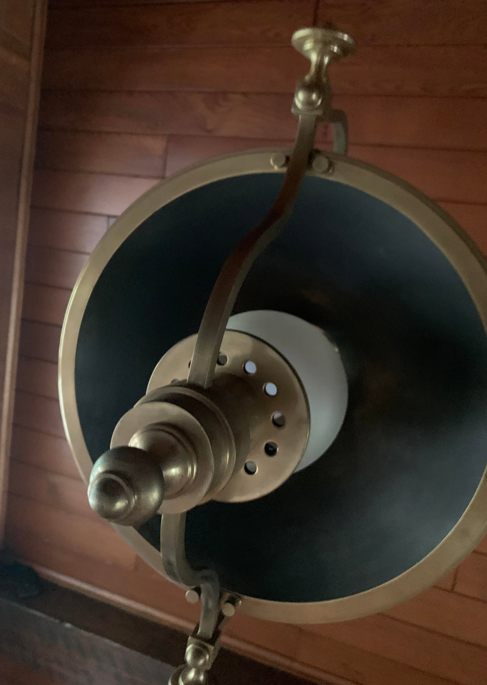 Solid Brass Train Station Pendant Lamp - 8