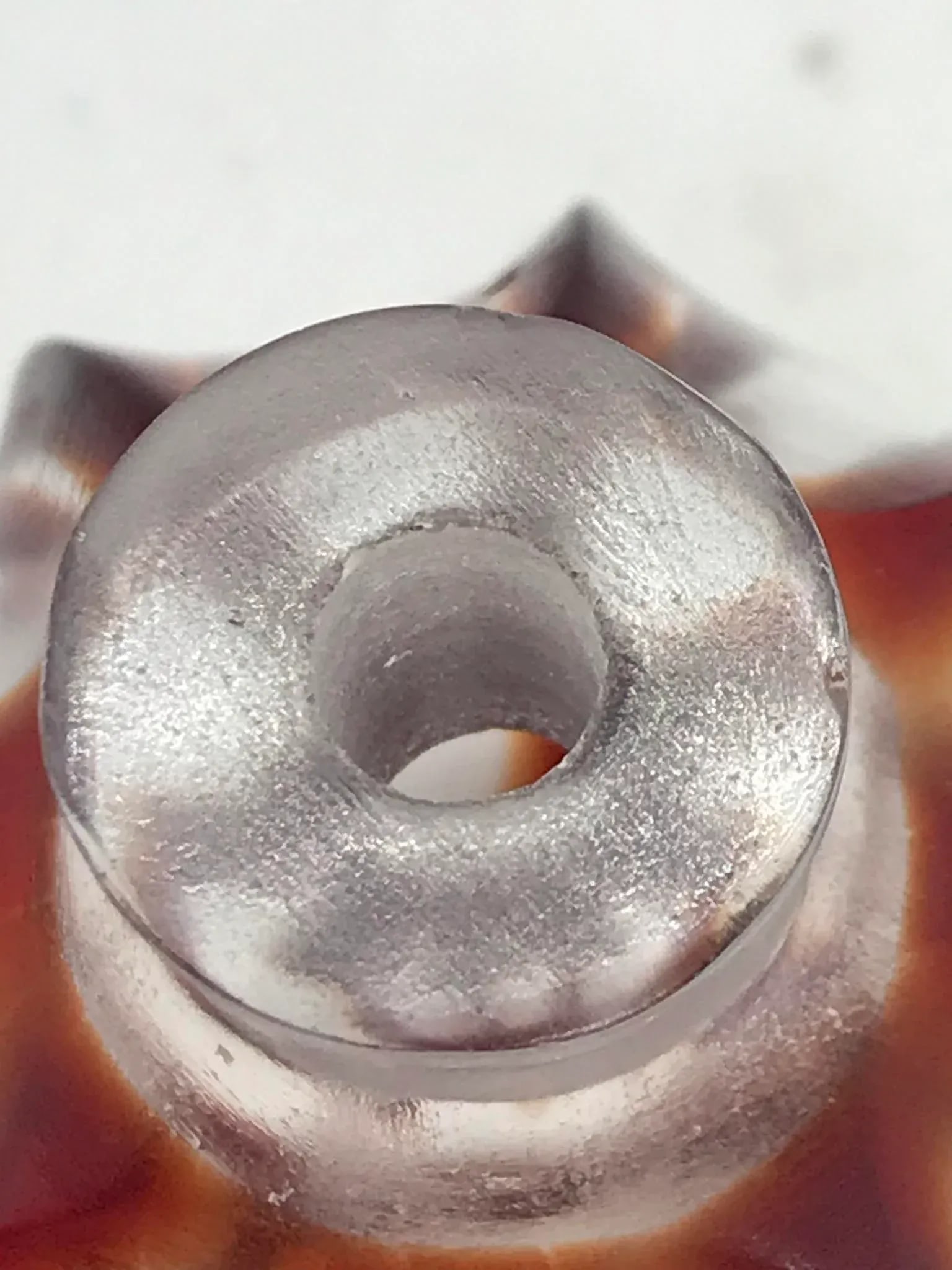 Vintage Early 20th Century Red Beijing Glass Bottle - 9