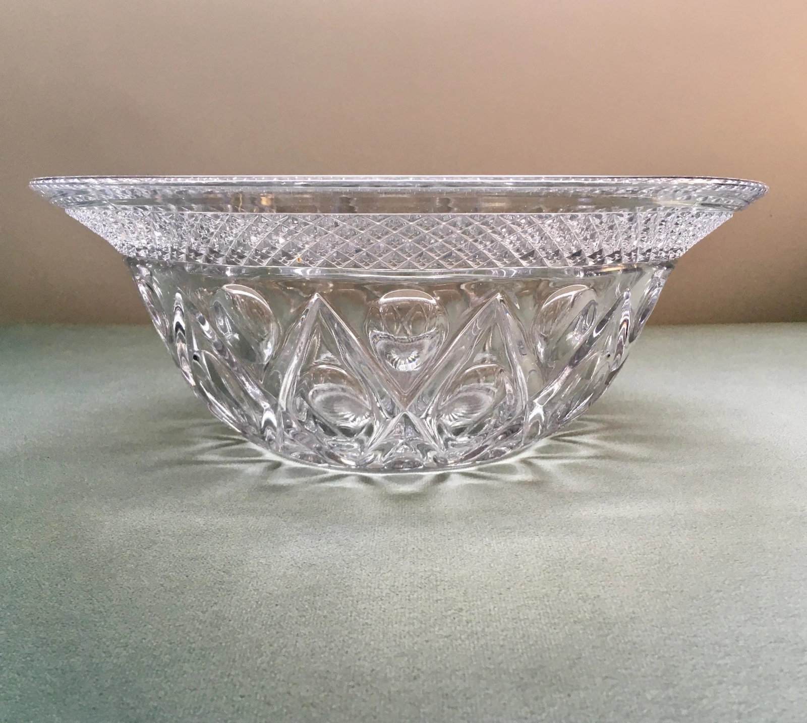 1940s Imperial Glass Company "Cape Cod" Salad Bowl & Sandwich Platter Set- 2 Pieces - 2