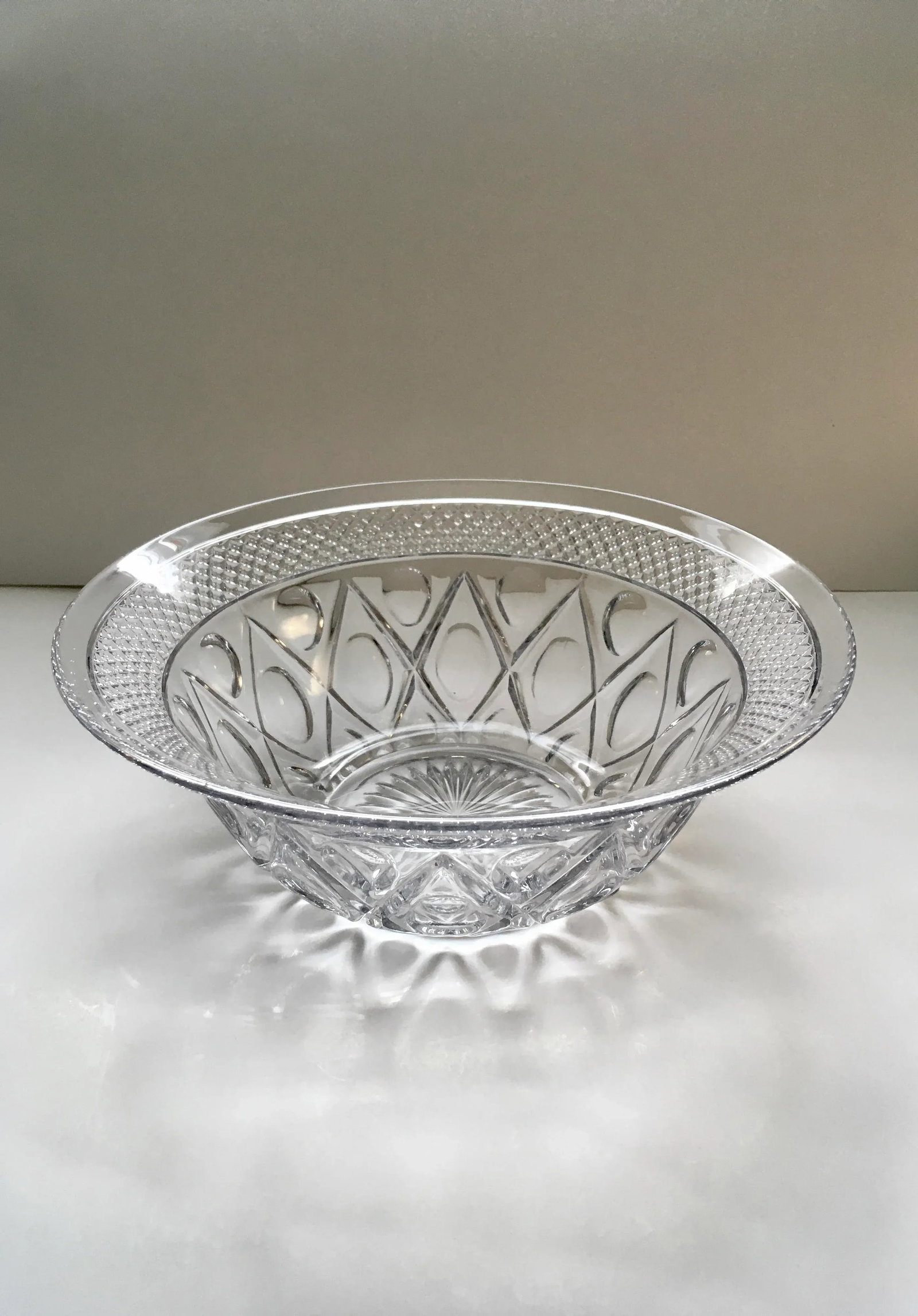 1940s Imperial Glass Company "Cape Cod" Salad Bowl & Sandwich Platter Set- 2 Pieces - 4