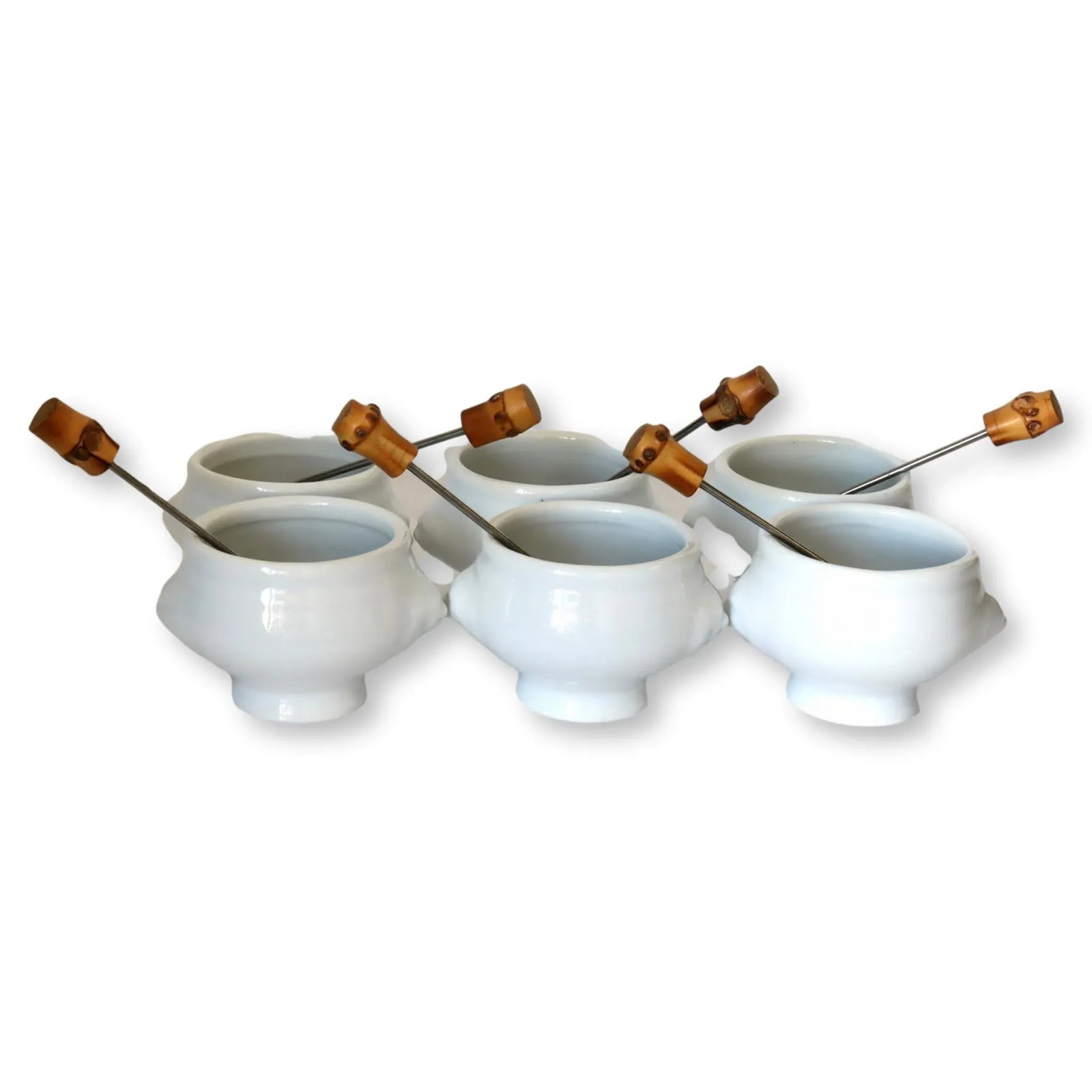 Midcentury French French Pot Au Chocolat Set, 12 Pieces - 3