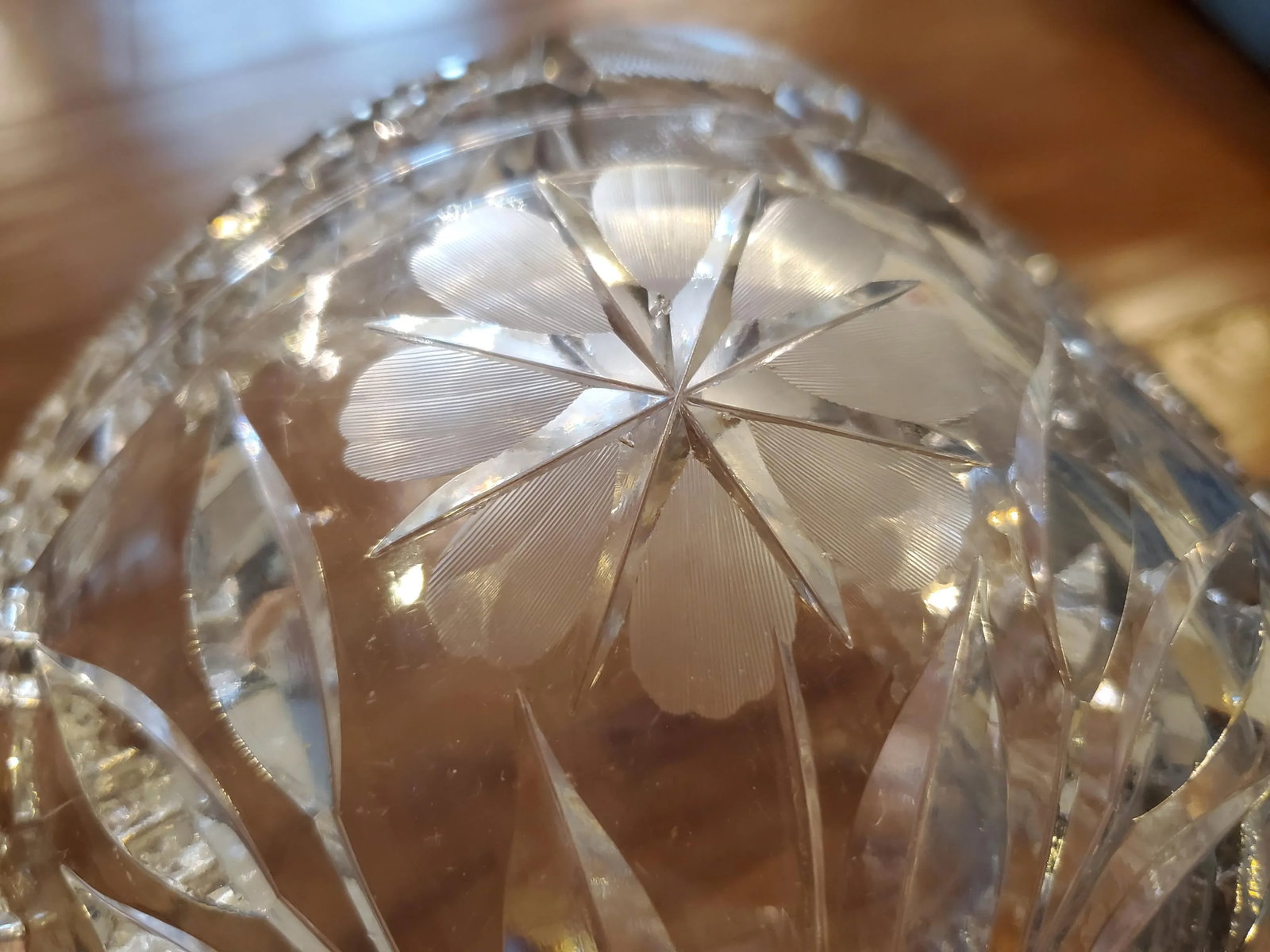 American Brilliant Cut Crystal Fruit Bowl - 2