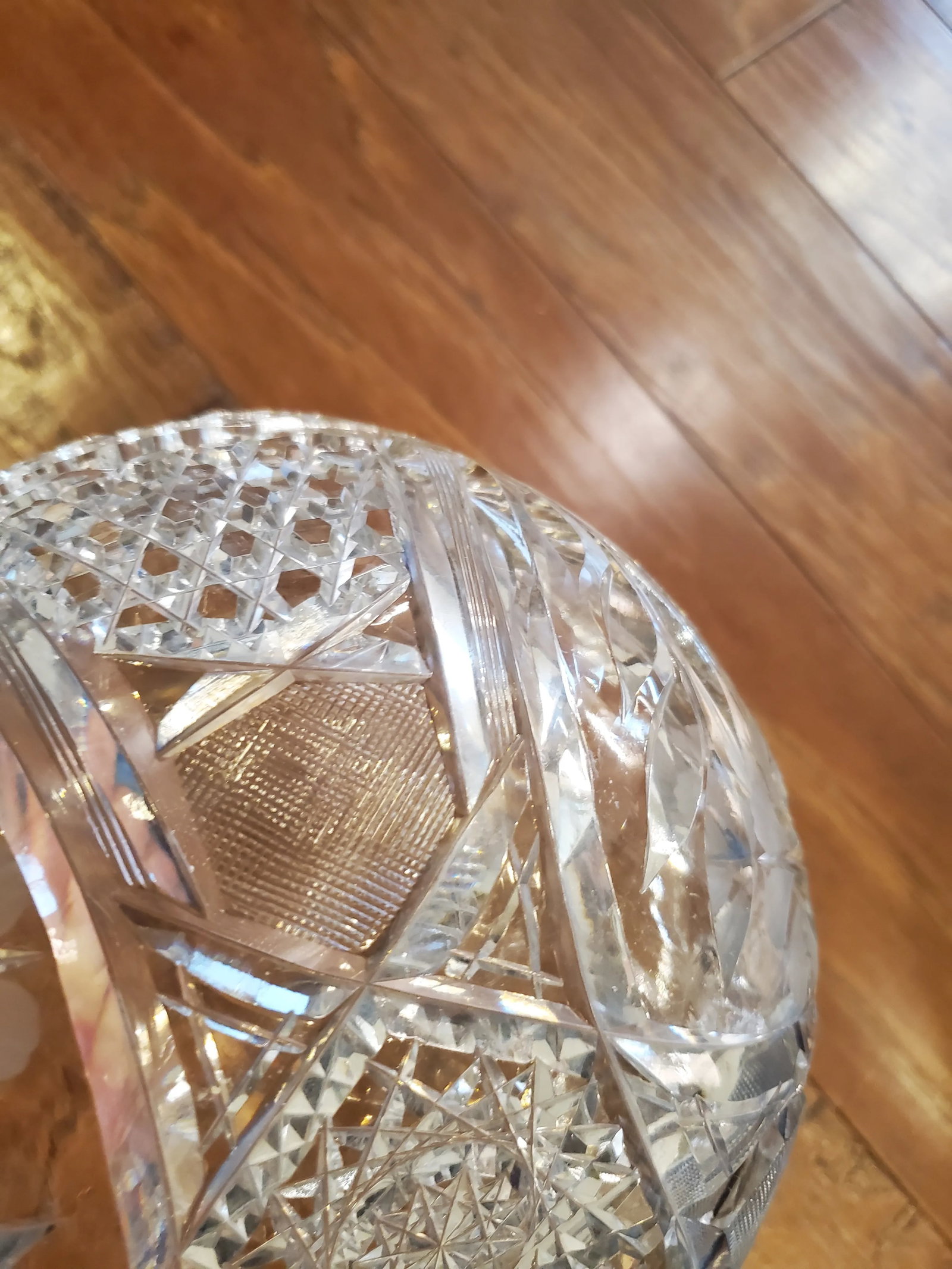American Brilliant Cut Crystal Fruit Bowl - 8
