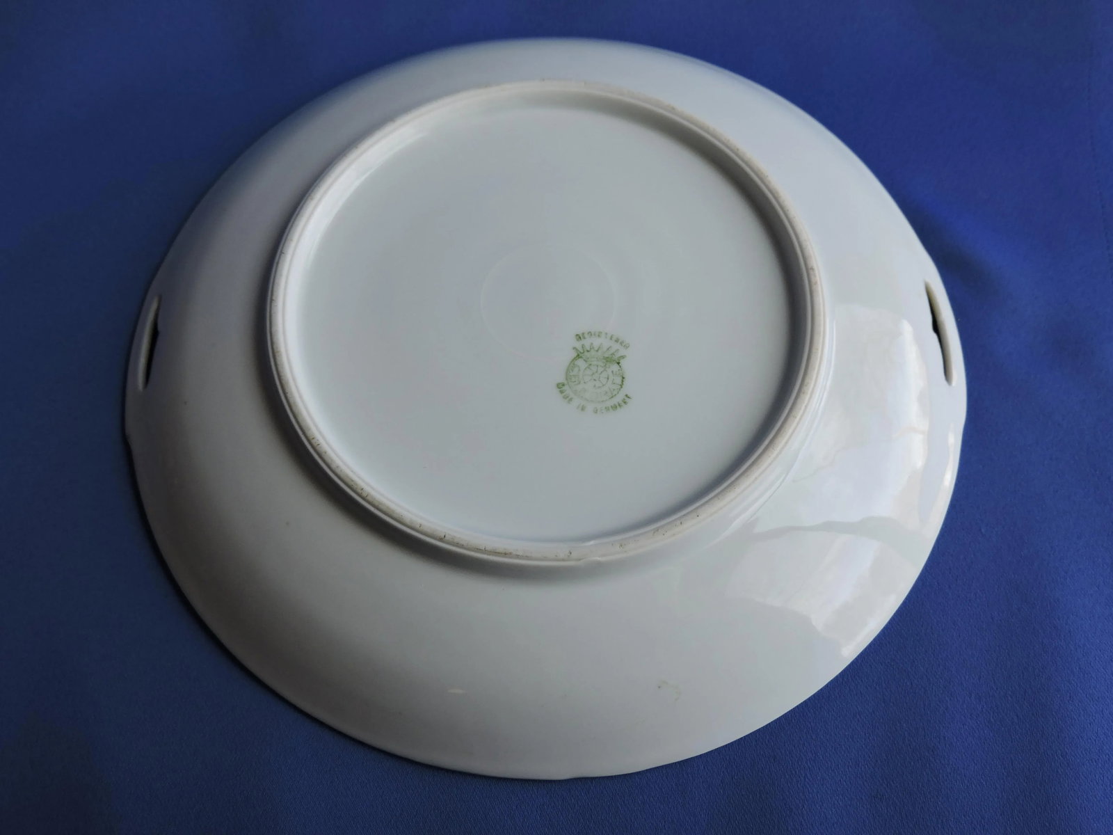 1930's German Bavarian Celebrate Porcelain Yellow Lusterware Handled Dish - 6