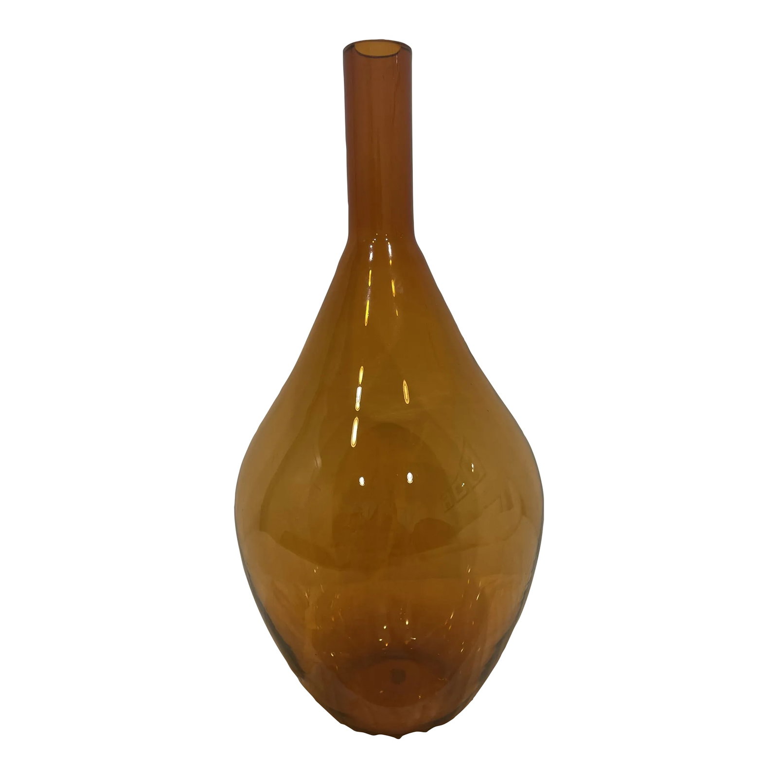 Vintage Orange Glass Large Decorative Vase: Vintage Orange Glass Large Decorative Vase I believe the item is made in the 1950's but I am unsure Condition: Alterations: Original Condition Unaltered Imperfections: Some Imperfections Condition Not