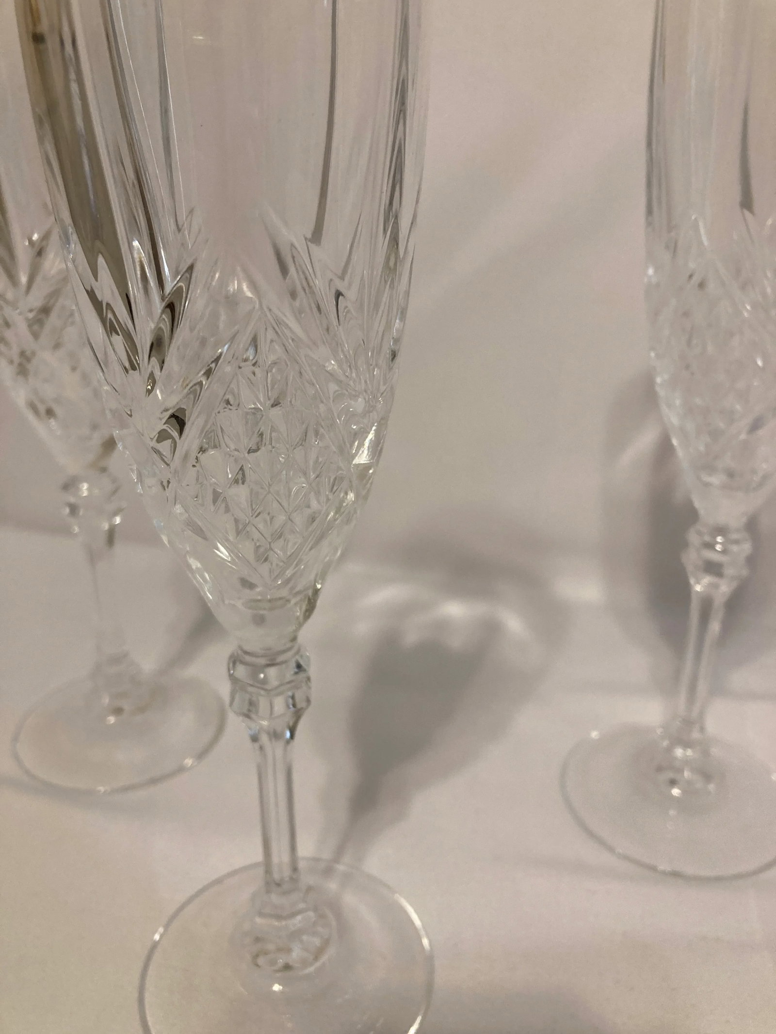 Vintage Champagne Flutes by Cristal D'Arques-Durand France, Set of 4 - 2