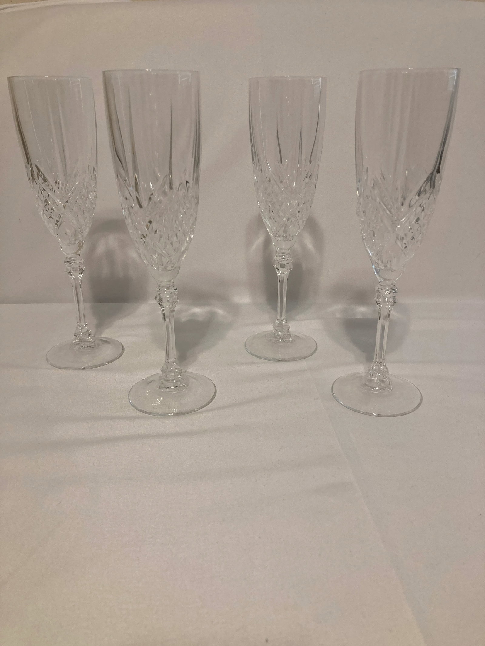Vintage Champagne Flutes by Cristal D'Arques-Durand France, Set of 4 - 5
