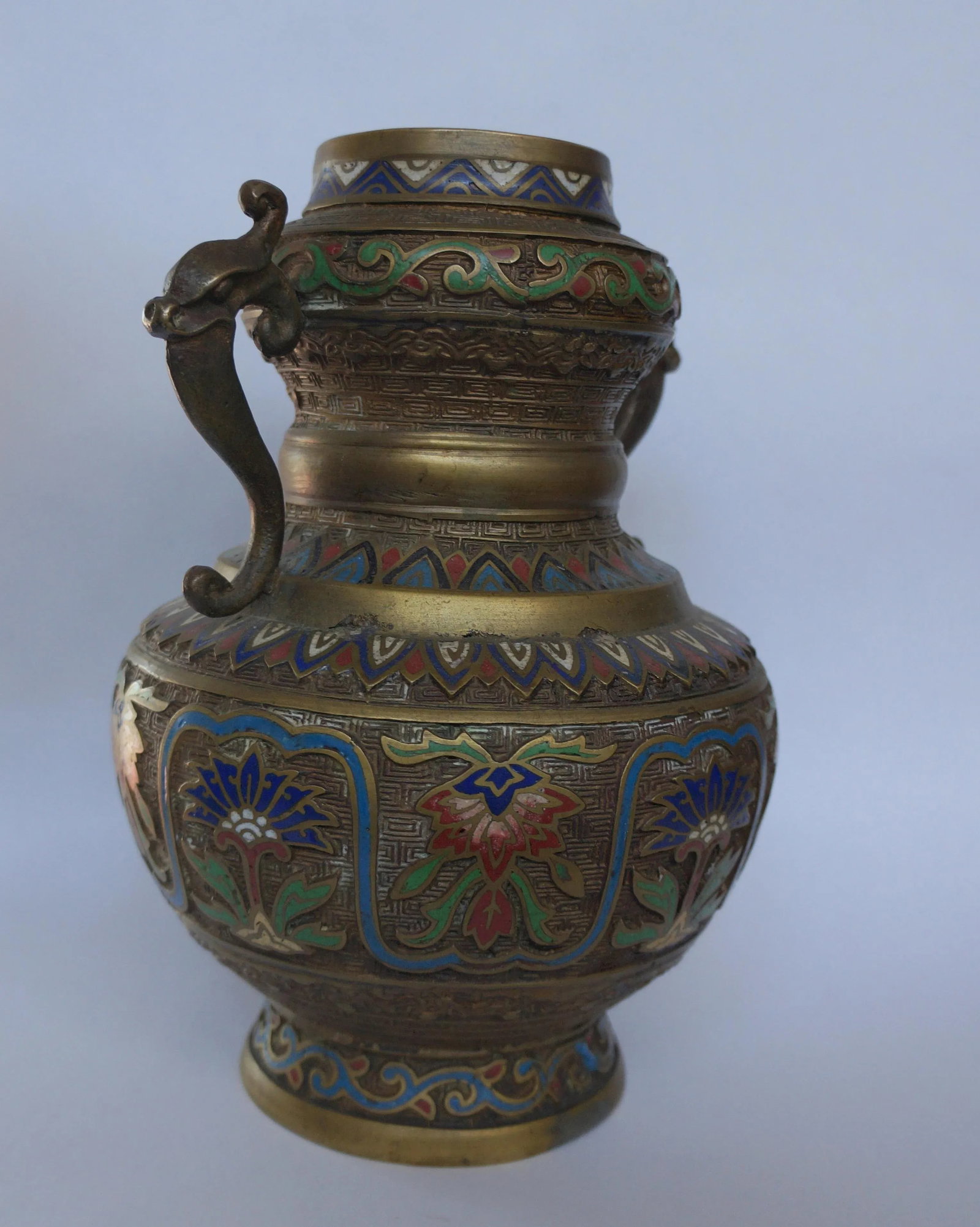 Vintage Japanese Champleve Vase - 2